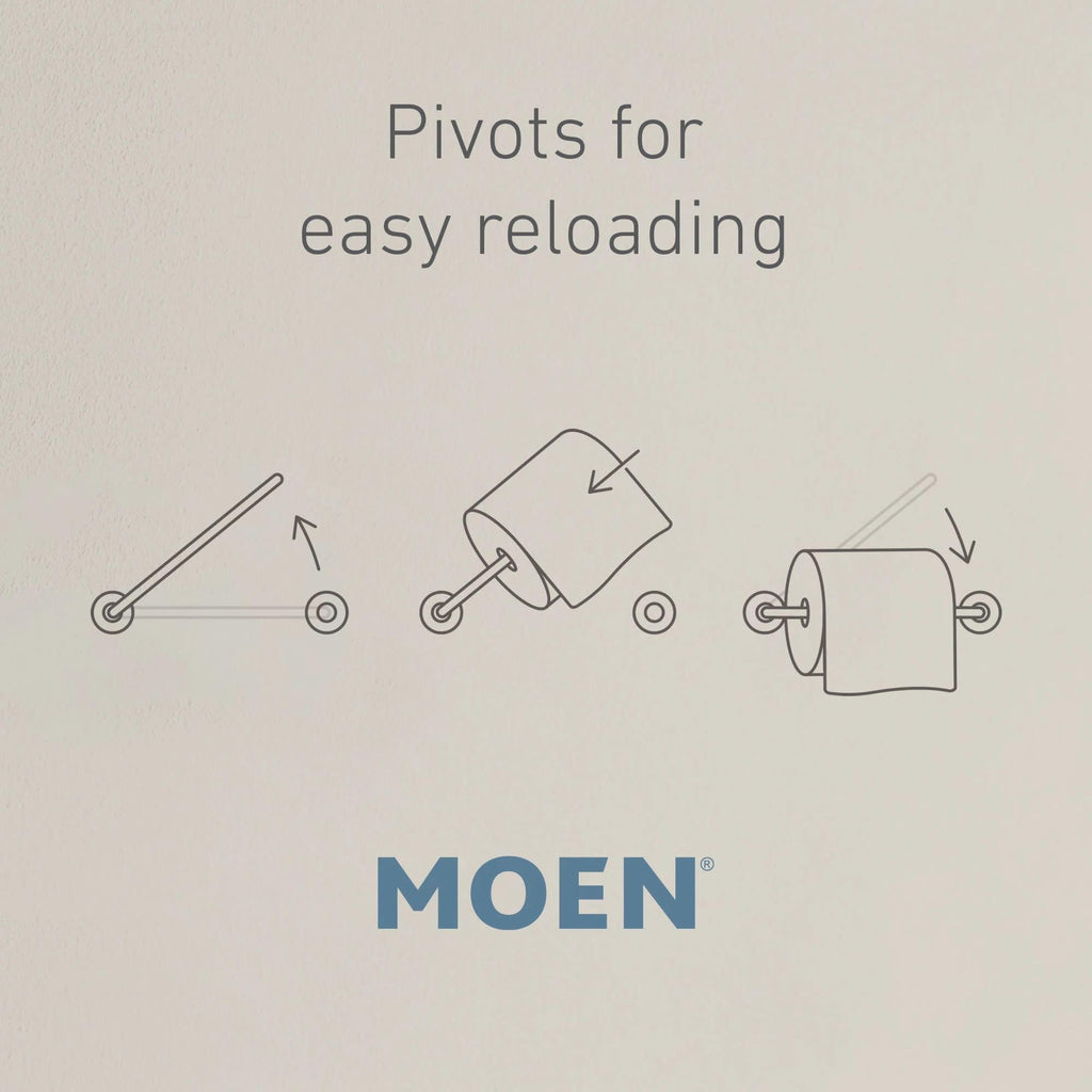 Moen Align Brushed Gold 18-Inch Modern Single -Towel Bar, YB0418BG
