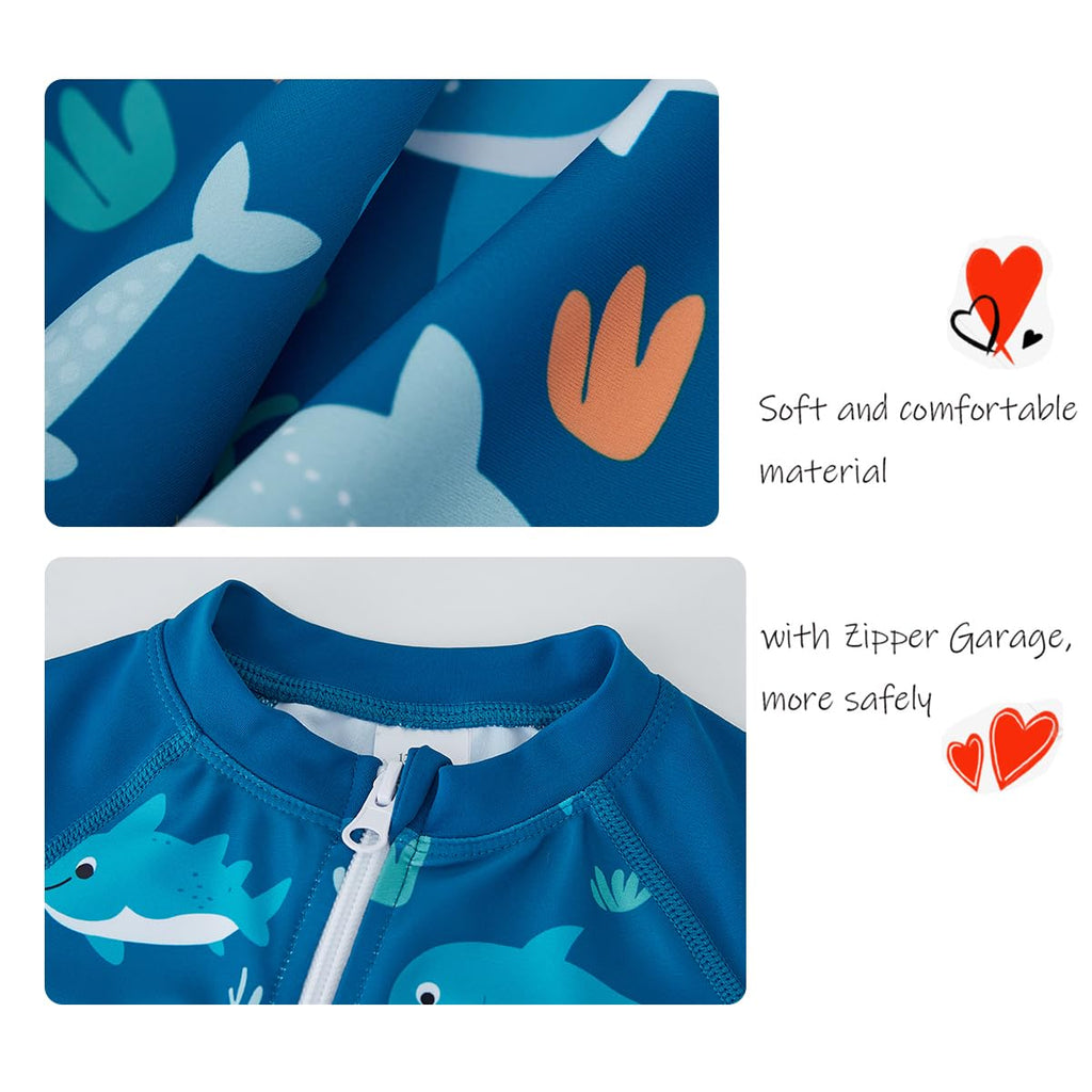 UMELOK Baby Boy Swimsuit UPF 50+ Sun Protection Rash Guard Swimwear