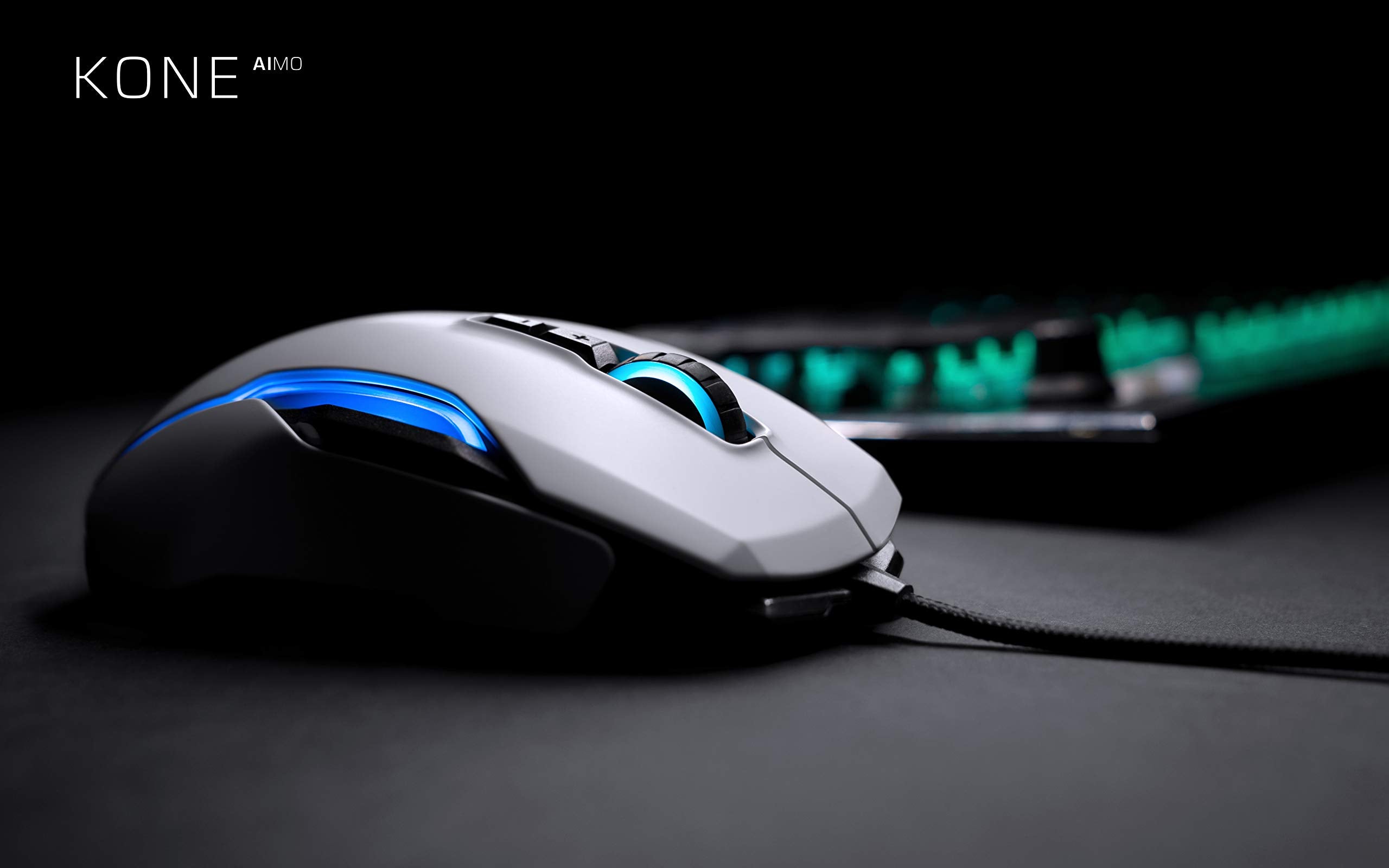 ROCCAT Kone AIMO Remastered PC Gaming Mouse, Optical, RGB Backlit Lighting, 23 Programmable Keys, Onboard Memory, Palm Grip, Owl Eye Sensor, Ergonomic, LED Illumination, Adjustable to 16,000 DPI-Black