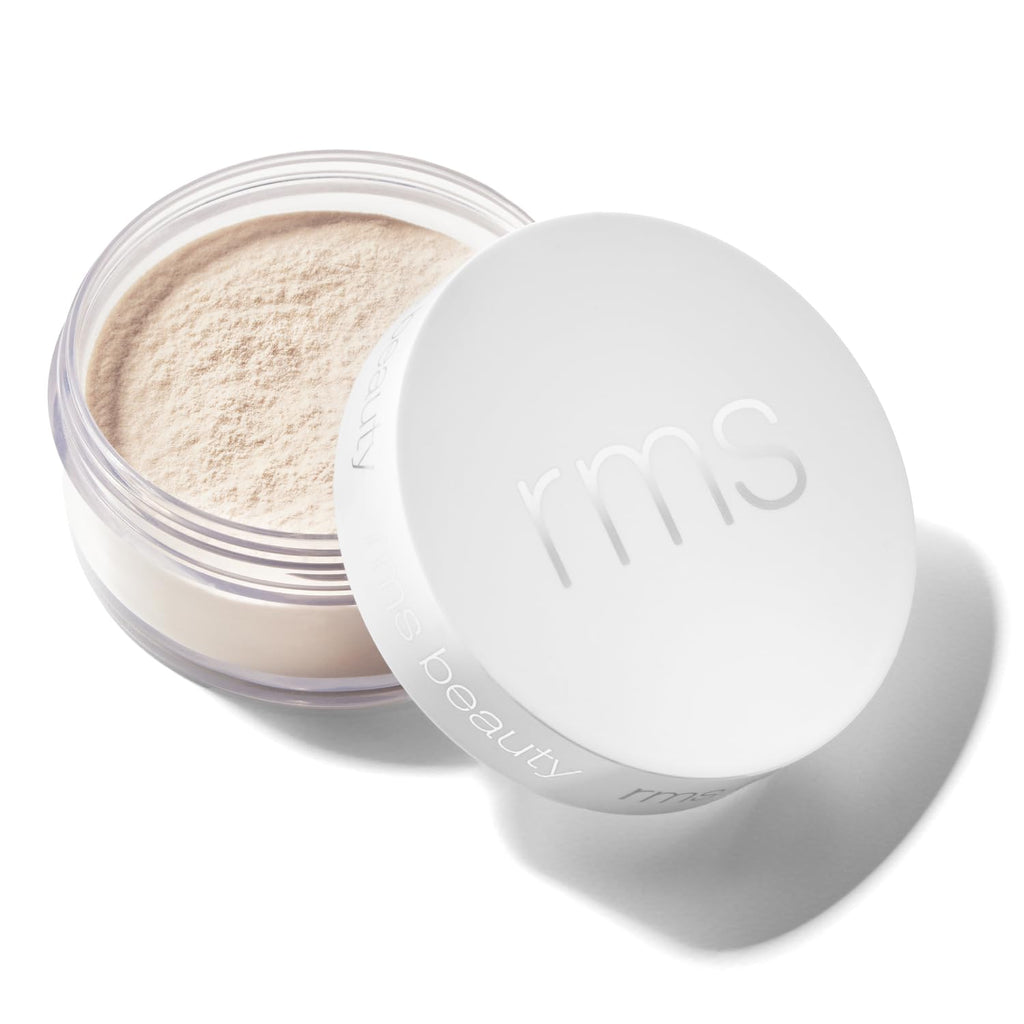 RMS Beauty Hydra Setting Powder - Translucent Loose Face Powder for Oily & Mature Skin - Hydrating Matte Finish Oil Control - 0.21 oz