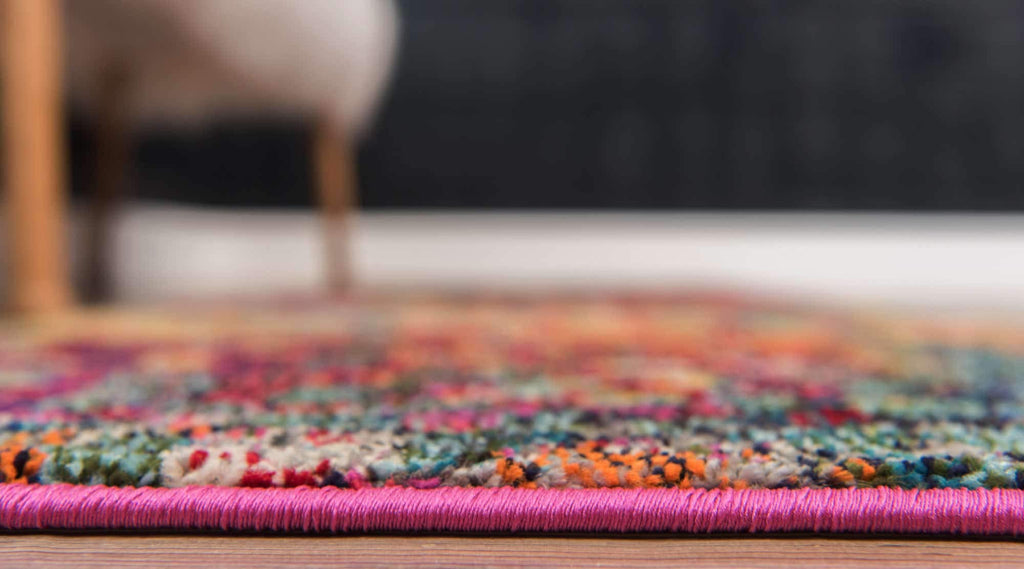 Unique Loom Jardin Collection Colorful, Vibrant, Abstract, Modern Area Rug (2' 0 x 3' 0 Rectangular, Multi/ Blue)