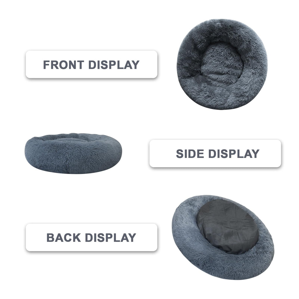 Nisrada Cat Beds for Indoor Cats,15.7 Inch Small Cats Beds, Washable-Round Pet Bed for Puppy and Kitten with Slip-Resistant Bottom