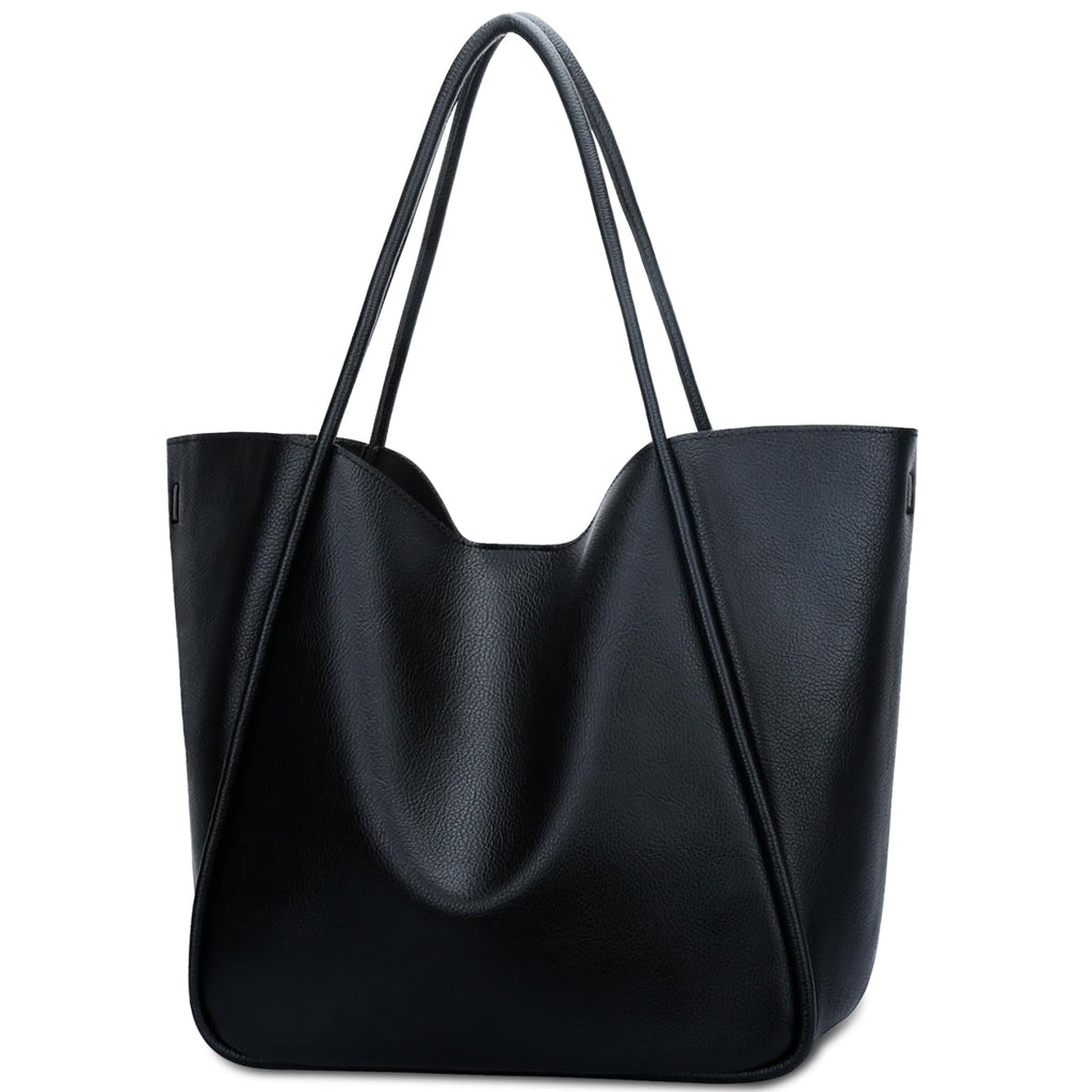 KKXIU Tote Bag for Women Vegan Leather Shoulder Purse Large Capacity Travel Bag