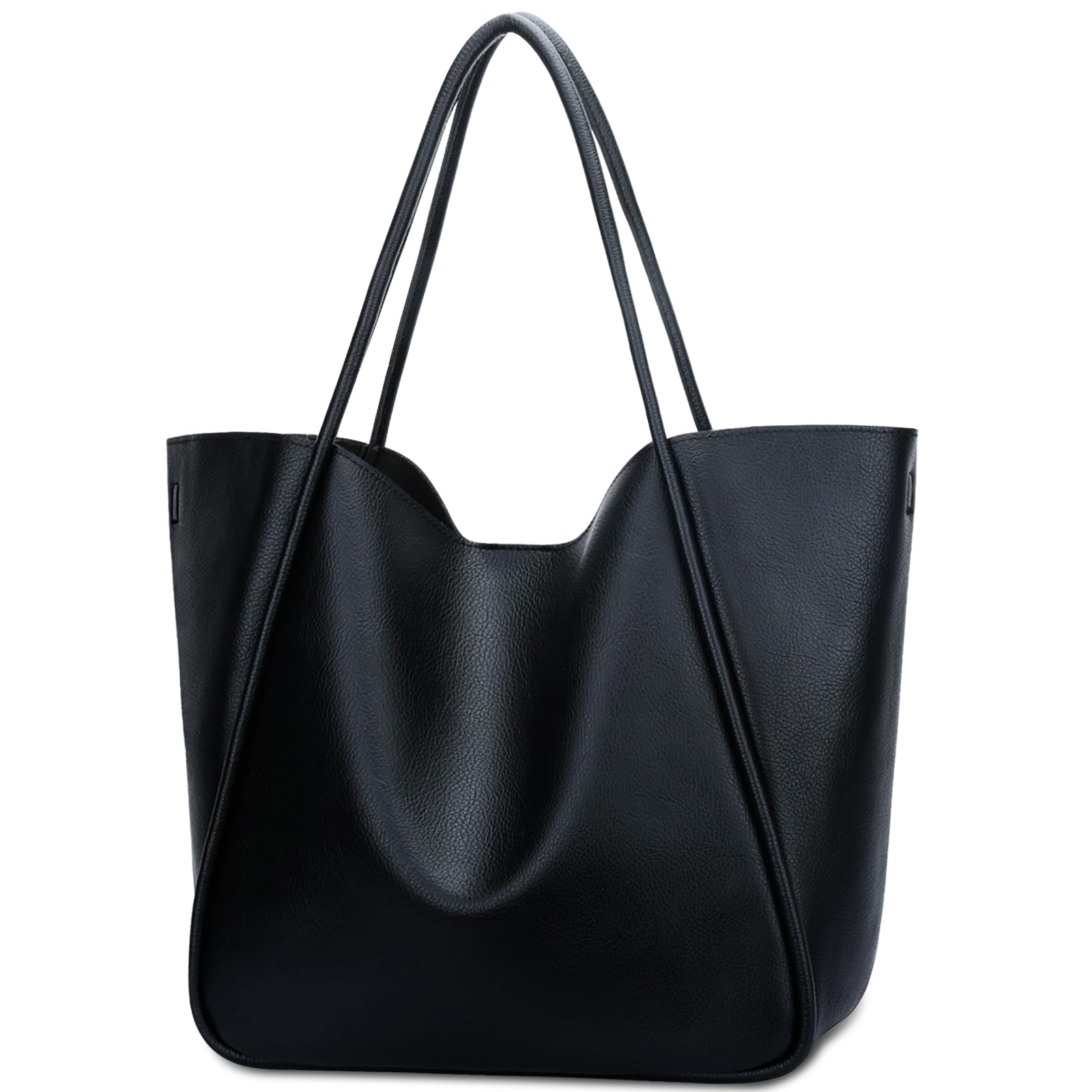 KKXIU Tote Bag for Women Vegan Leather Shoulder Purse Large Capacity Travel Bag
