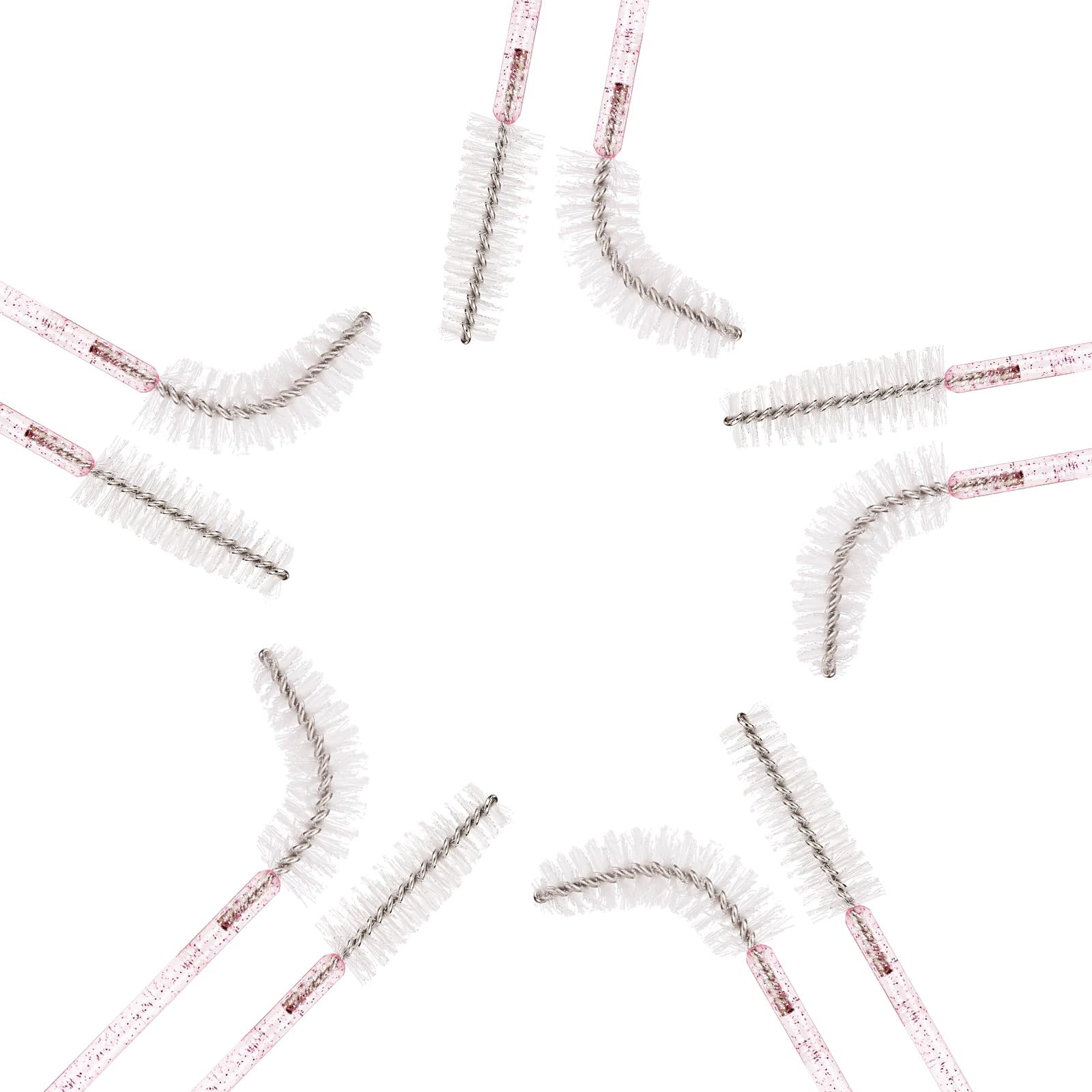 Tbestmax 500 Disposable Mascara Wands Eyelash Brush Spoolies for Eyebrow Eye Lash Extension, Makeup Brushes Applicators Kits - 5 Colors
