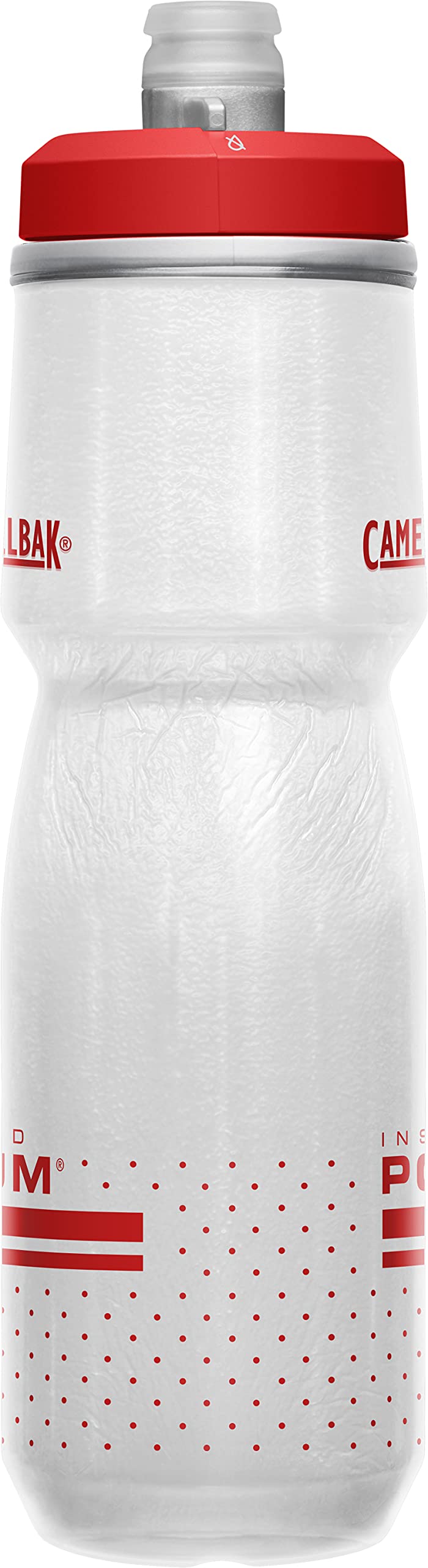 CamelBak Podium Chill Insulated Bike Squeeze Water Bottle, Cold Retention for Cycling, 24oz, Reflective Ghost
