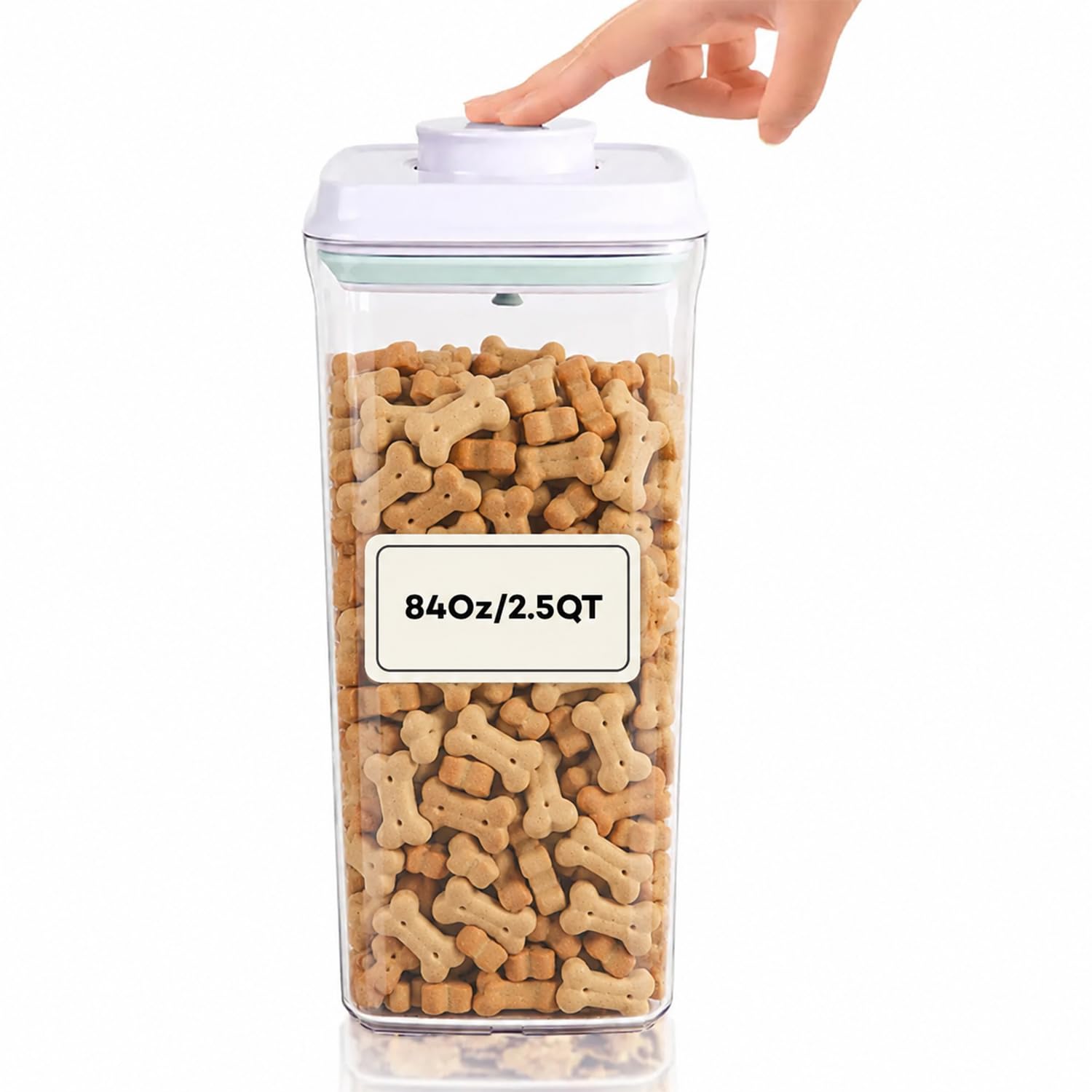 Bop Top Airtight Food Storage Containers with Lid 13.5 Cups / 108 oz | Kitchen Canister Sets | Air Tight Pantry Container | Pop Top Dry Food Storage Containers for Snacks, Sugar, Flour, Baking, Pasta