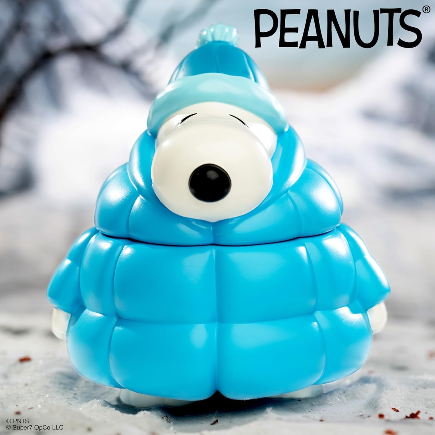 Super7 Fun! Fun! Peanuts Snoopy (Puffy Coat) Vinyl Figure - 5" Peanuts Action Figure - Classic Cartoon Fans Collectibles & Retro Toys - Cartoon Model for Collectors & Display Figurine - Comic Strips