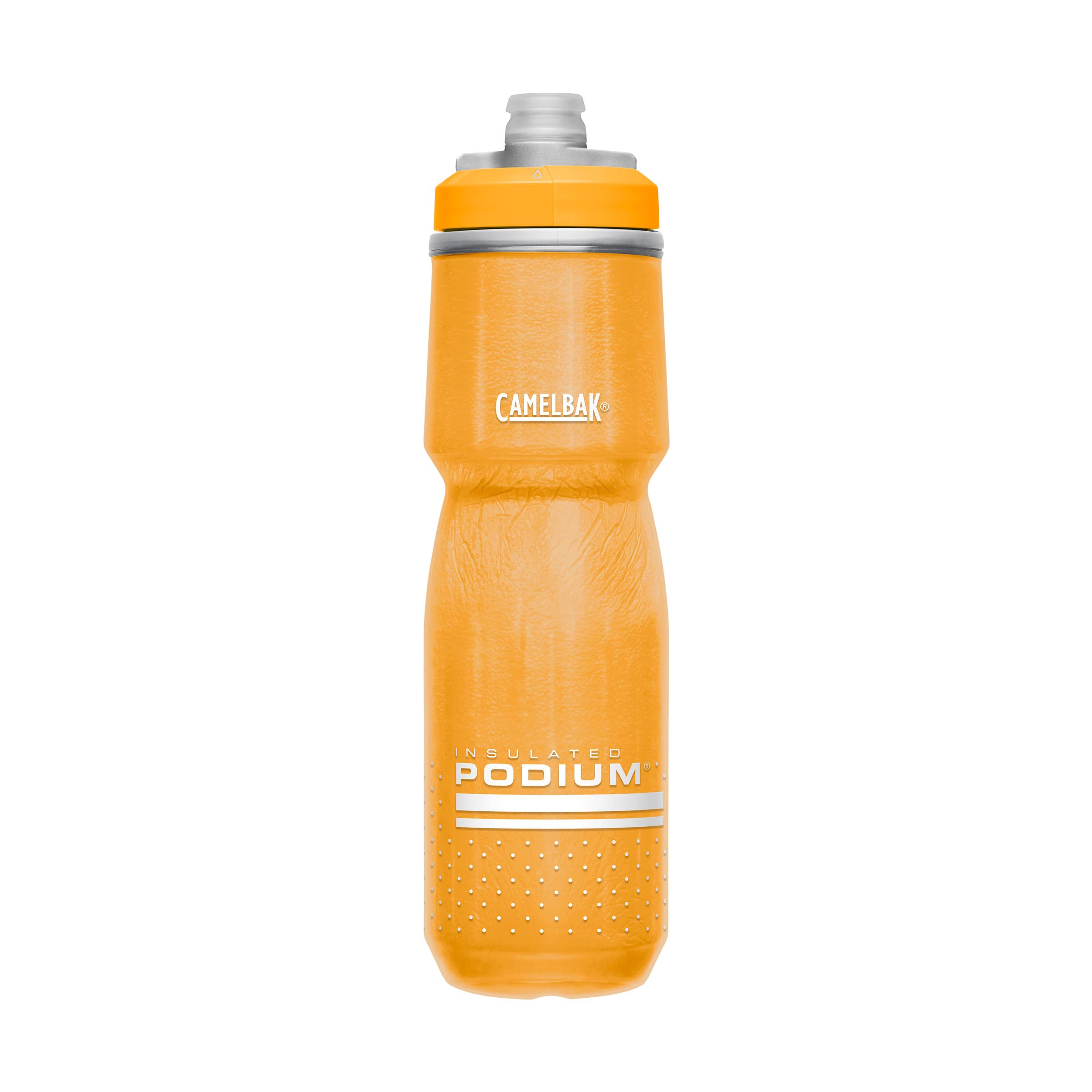 CamelBak Podium Chill Insulated Bike Squeeze Water Bottle, Cold Retention for Cycling, 24oz, Reflective Ghost
