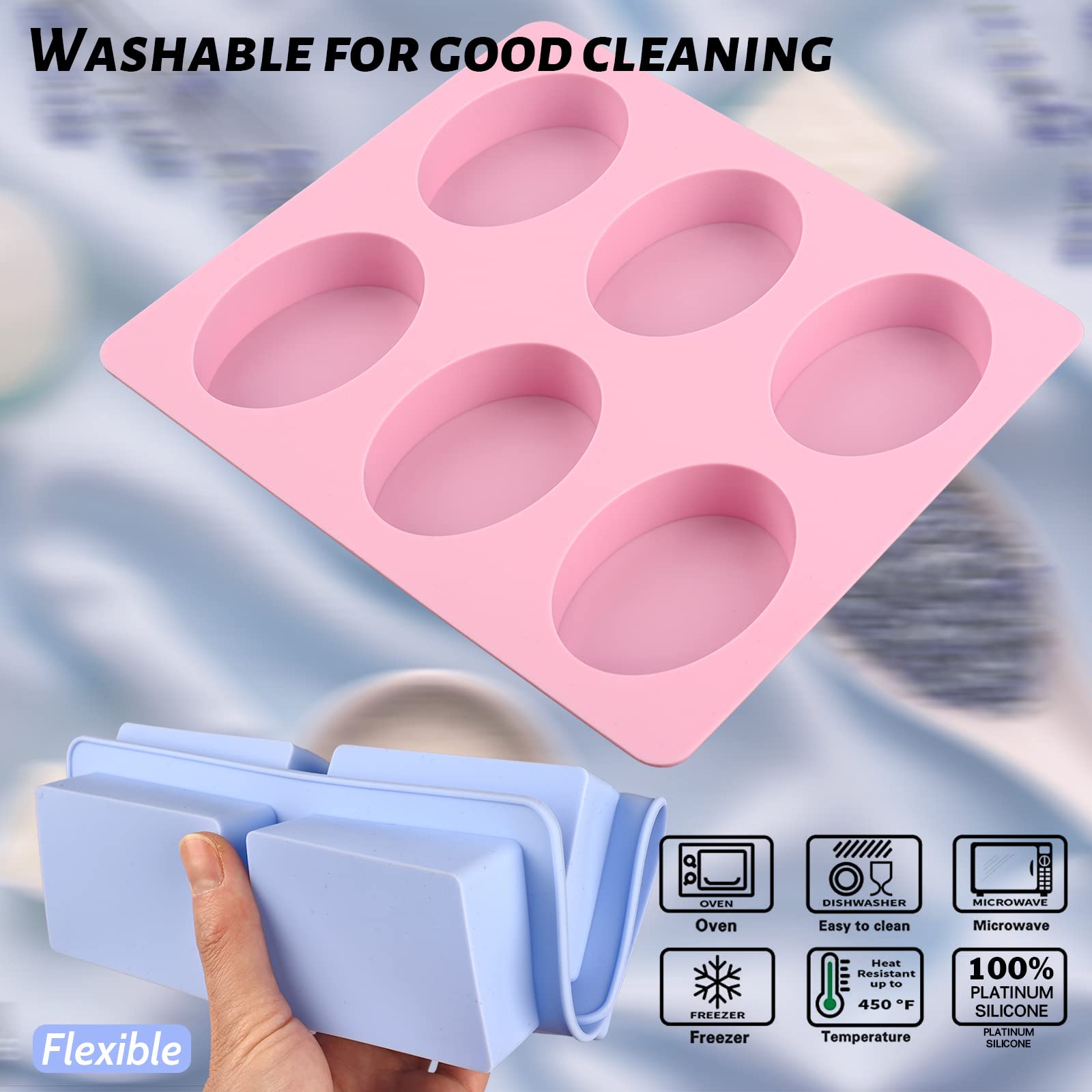 Sakolla 2 Pack Insect Silicone Soap Molds, 6-Cavity Dragonfly Butterfly Ladybug Shape Silicone Molds for Soap Making, DIY Baking Mold for Lotion Bars, Chocolate, Candy, Muffin, Biscuit, Cookie Pans