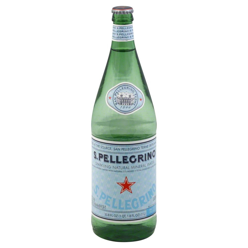 S.Pellegrino Sparkling Natural Mineral Water, 750 Ml glass bottles (12 pack)