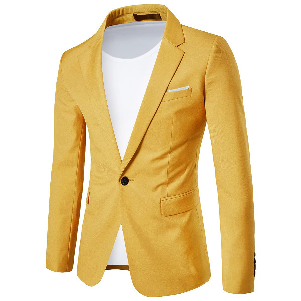 Cloudstyle Men's Suit Jacket One Button Slim Fit Sport Coat Business Daily Blazer