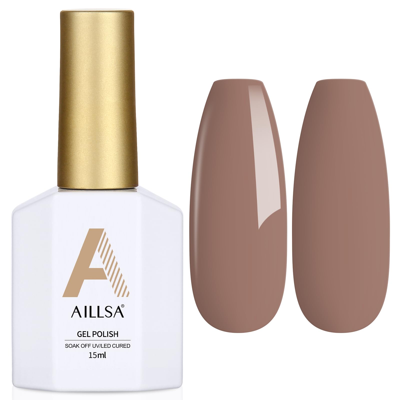 AILLSA Red Gel Nail Polish Ruby Red Gel Polish Bright Rose Color Polish Apple Candy Nails Long Lasting Soak Off U V Gels Nail Polish Nail Art Manicure Salon at Home 0.51 Fl Oz