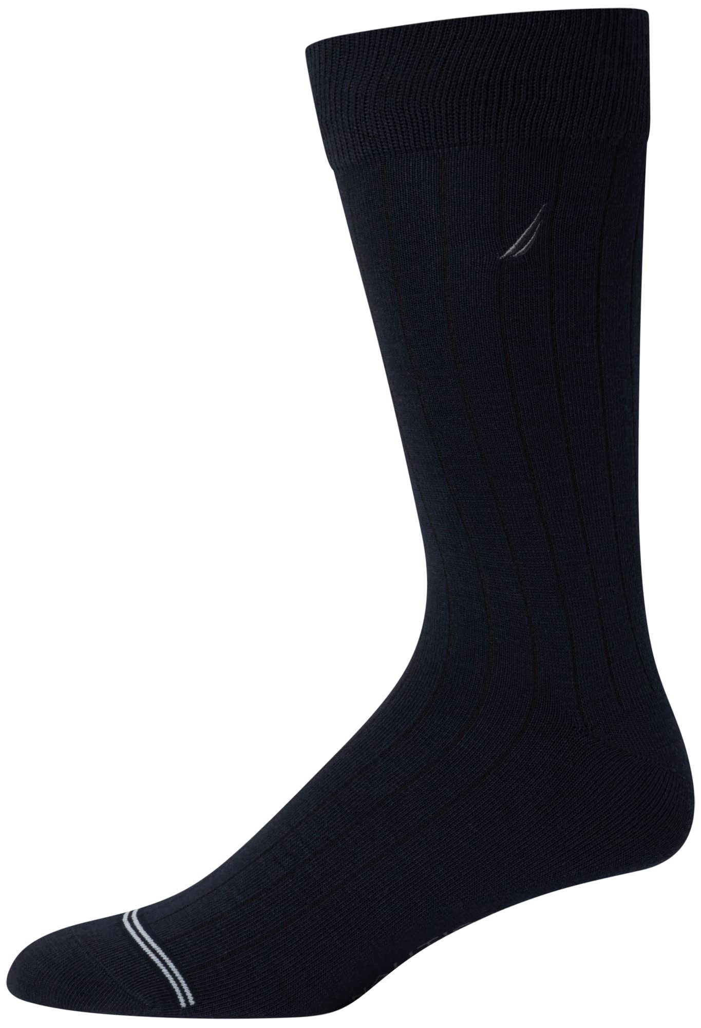Nautica Mens Dress Socks - 5 Pack Breathable Comfort Stretch Crew-Length Work Socks for Men for Business Formal Wear (6-12.5)