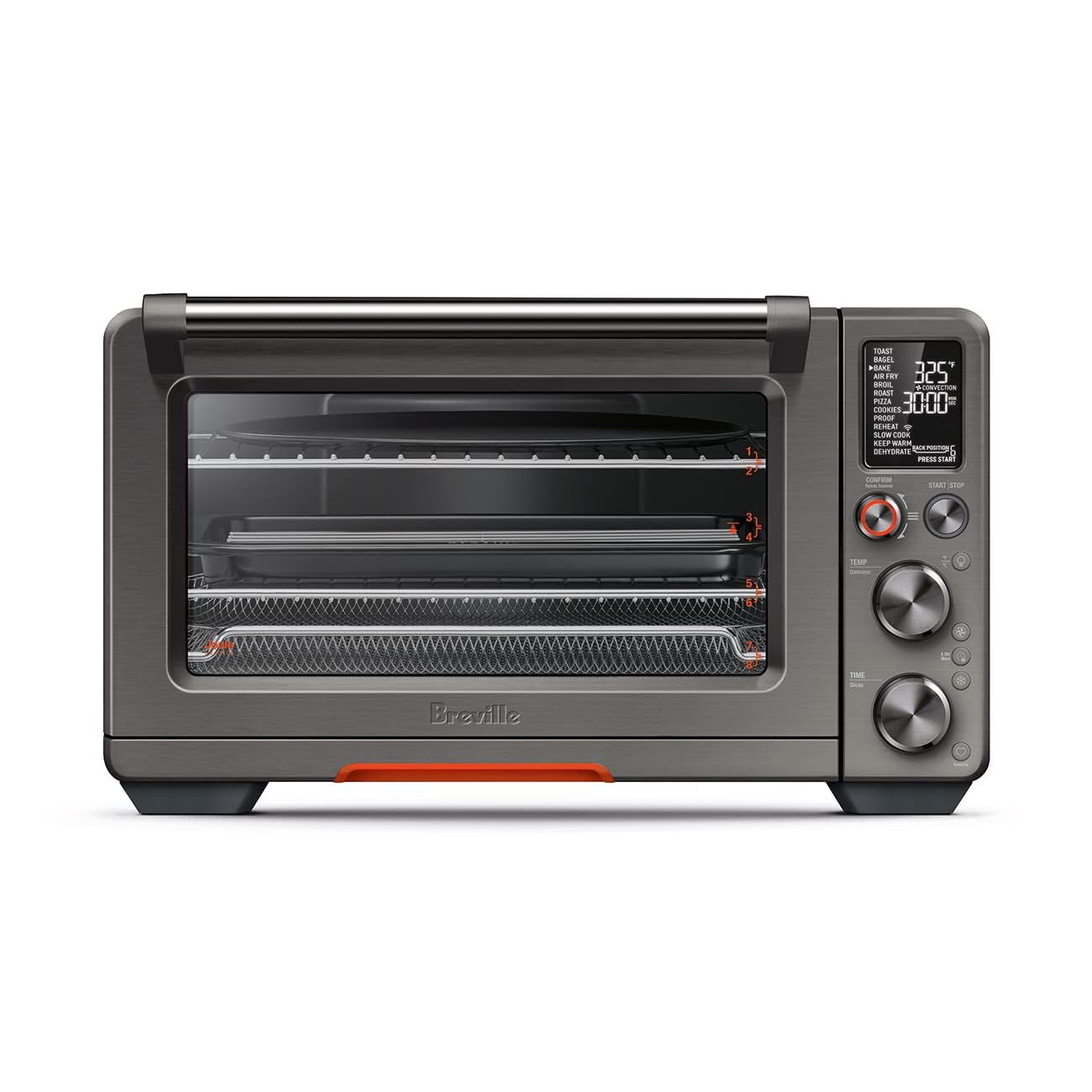 Breville BOV950BST Joule Smart Countertop Oven Air Fryer Pro, Black Stainless Steel