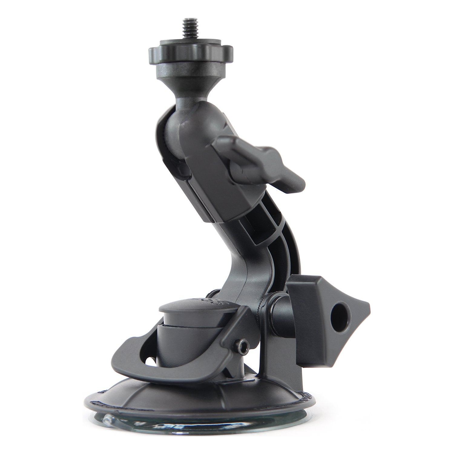 Delkin Devices Fat Gecko Mini Suction Camera Mount - Powerful Suction Cup Camera Mount for Car, Motorcycle, Desk, Window | Secure and Adjustable Action Camera Holder for Video Recording