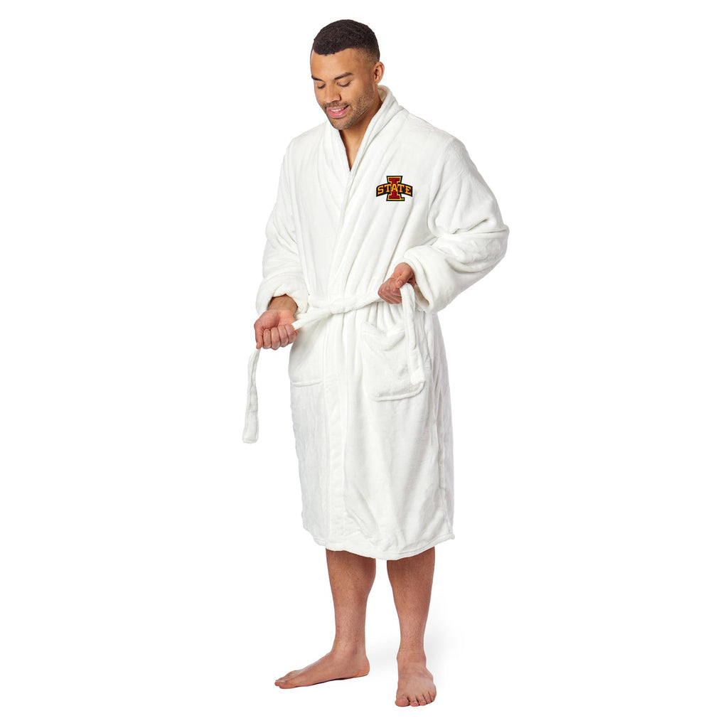 Northwest NCAA Adult Unisex Silk Touch Bathrobe, Officially Licensed Loungewear, Soft Plush Polyester