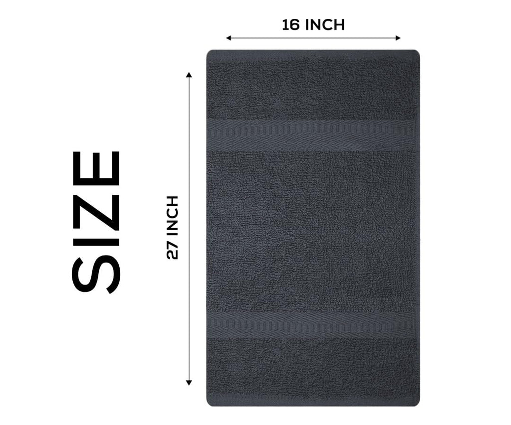 Medium Bath Towels Pack of 6 – 24x48 Inches – Soft, Quick Dry & Highly Absorbent – 100% Cotton Towels for Bathroom, Spa, Gym & Hotel – Aqua Blue