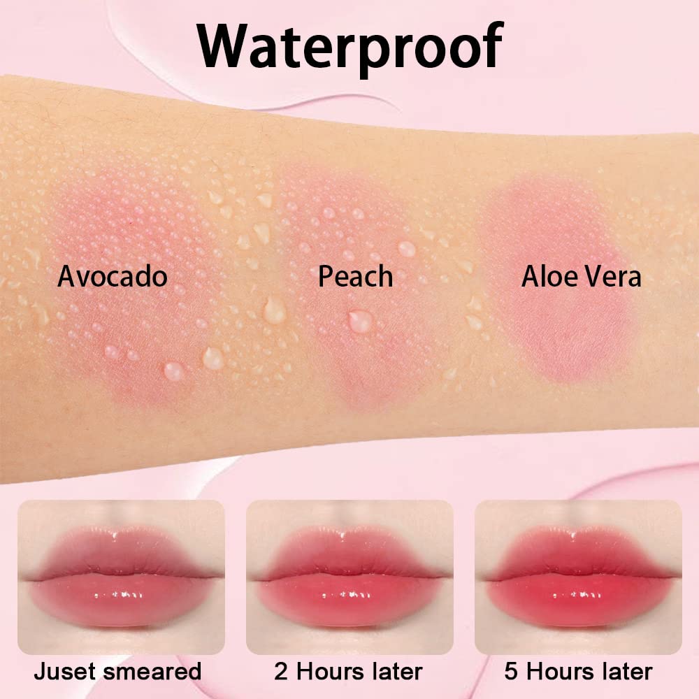 evpct 2Pcs Blueberry Tinted Lip Balms PH Lip Color Changing Lipstick Balm Stain Gift Set Queen for Women Girls Korean Mood Long Lasting Color Change Light Pink Lipstick Lip Tint Plumper Gloss