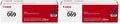Canon Genuine 069 Black Toner Cartridge Compatible with MF753Cdw,MF751Cdw,LBP674Cdw,(Pack of 2)