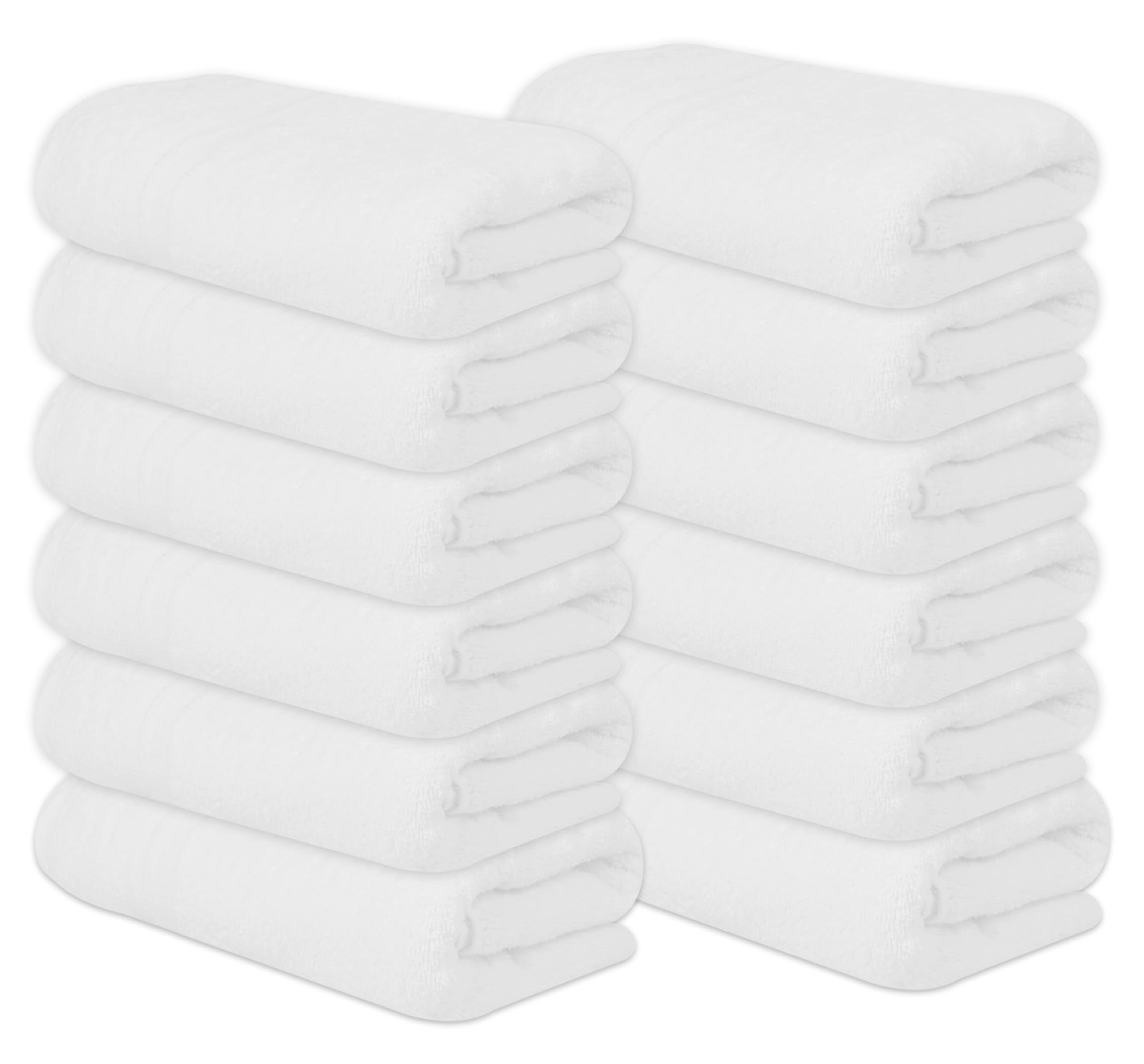 Medium Bath Towels Pack of 6 – 24x48 Inches – Soft, Quick Dry & Highly Absorbent – 100% Cotton Towels for Bathroom, Spa, Gym & Hotel – Aqua Blue