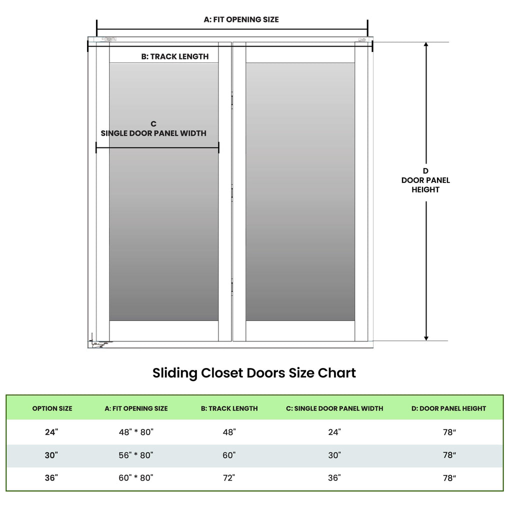 SMARTSTANDARD Bifold Doors, Mirror Closet Doors for 24''（12" x2） x 80" with Sliding Hardware Kit Set, Interior Bi Fold Door for Closet, Easy Install, MDF, White