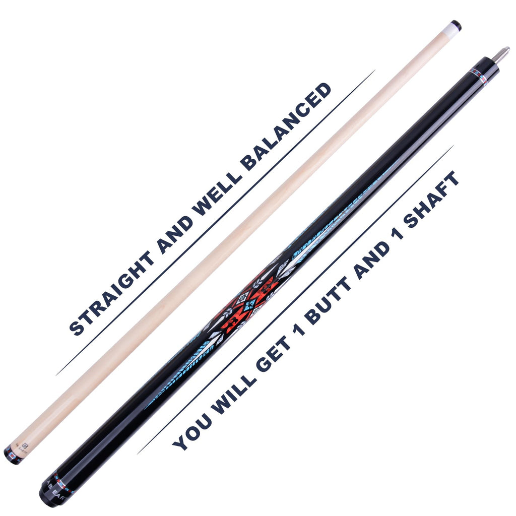 36”/42”/48” Canadian Maple Billiard Short Pool Cues for Tight Places