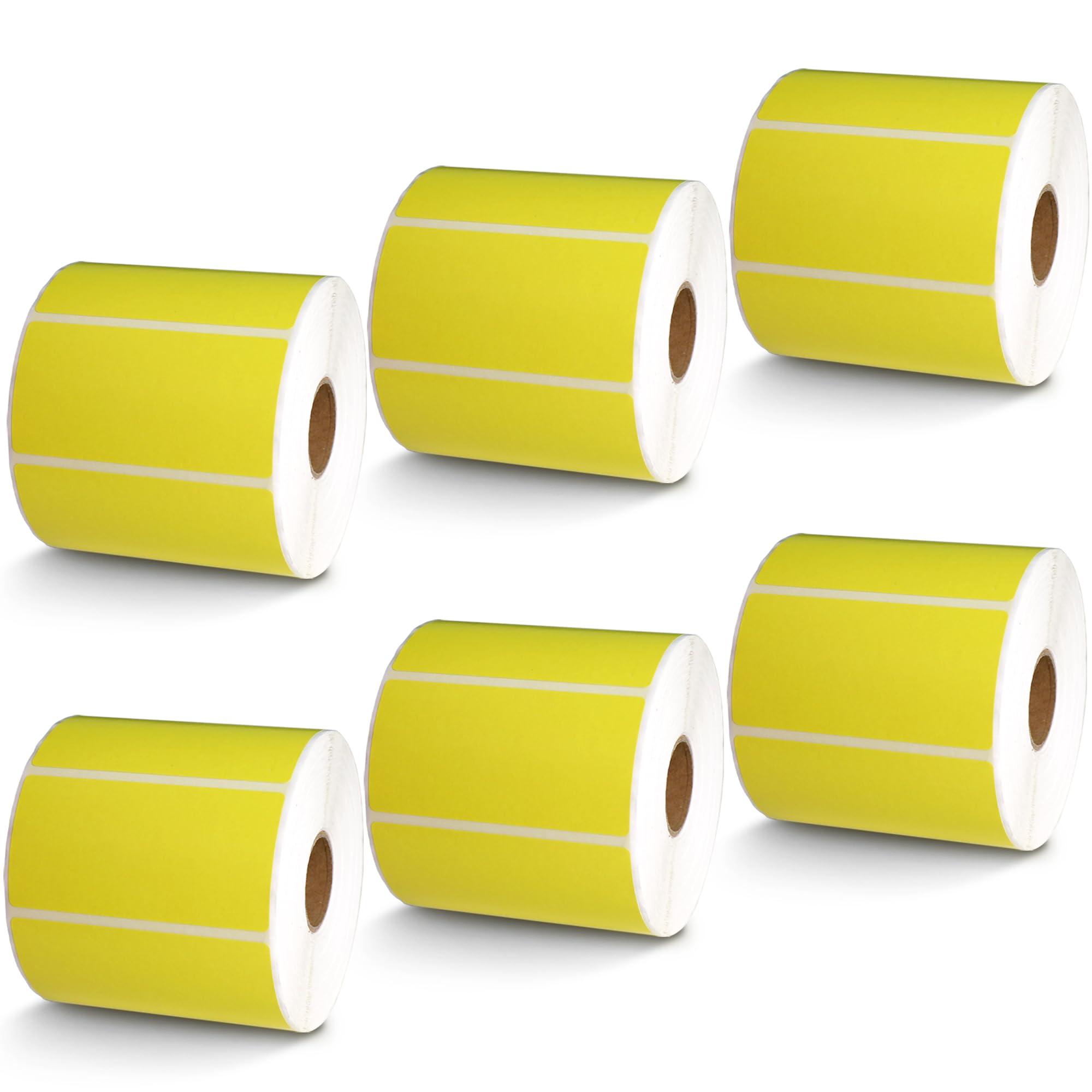 BETCKEY - 1" x 0.5" Small Labels Compatible with Zebra & Rollo Label Printer, Premium Adhesive & Perforated[Light Blue, 6 Rolls, 14580 Labels]