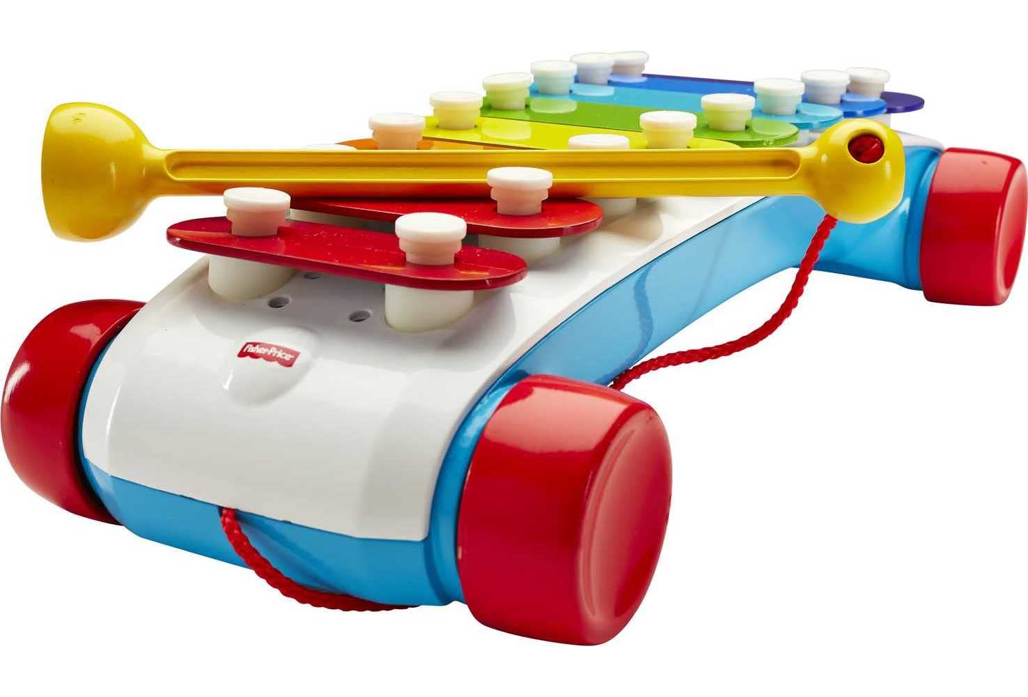 Fisher-Price Toddler Pull Toy, Classic Xylophone Pretend Musical Instrument with Mallet for Preschool Kids Ages 18+ Months
