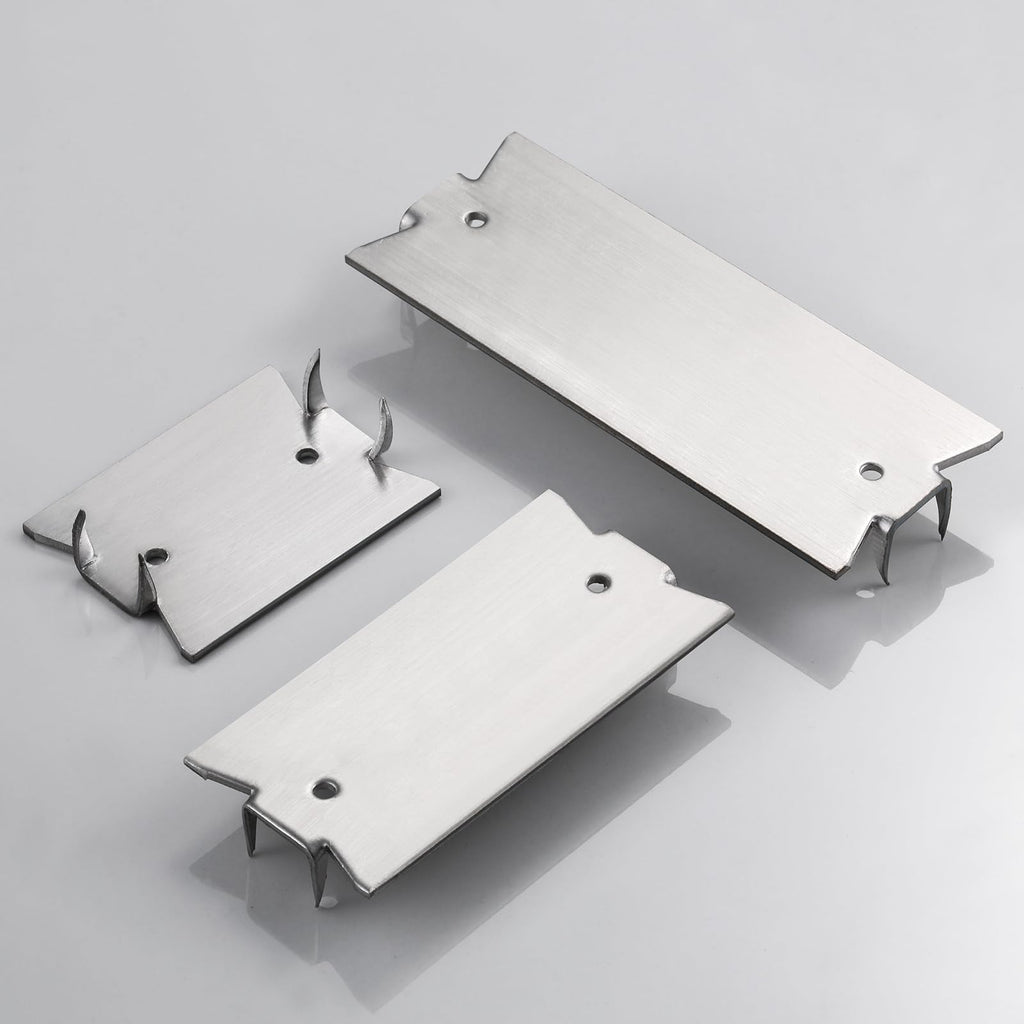 Wensilon(30 pcs) Stainless Steel 304 1.5X2 Inch 16-Gauge Anti-Nail Protection Plate Shield, Nail Plate for Wood Studs, Steel Cable Wire Protector Plate with Sharp Pointed Prongs