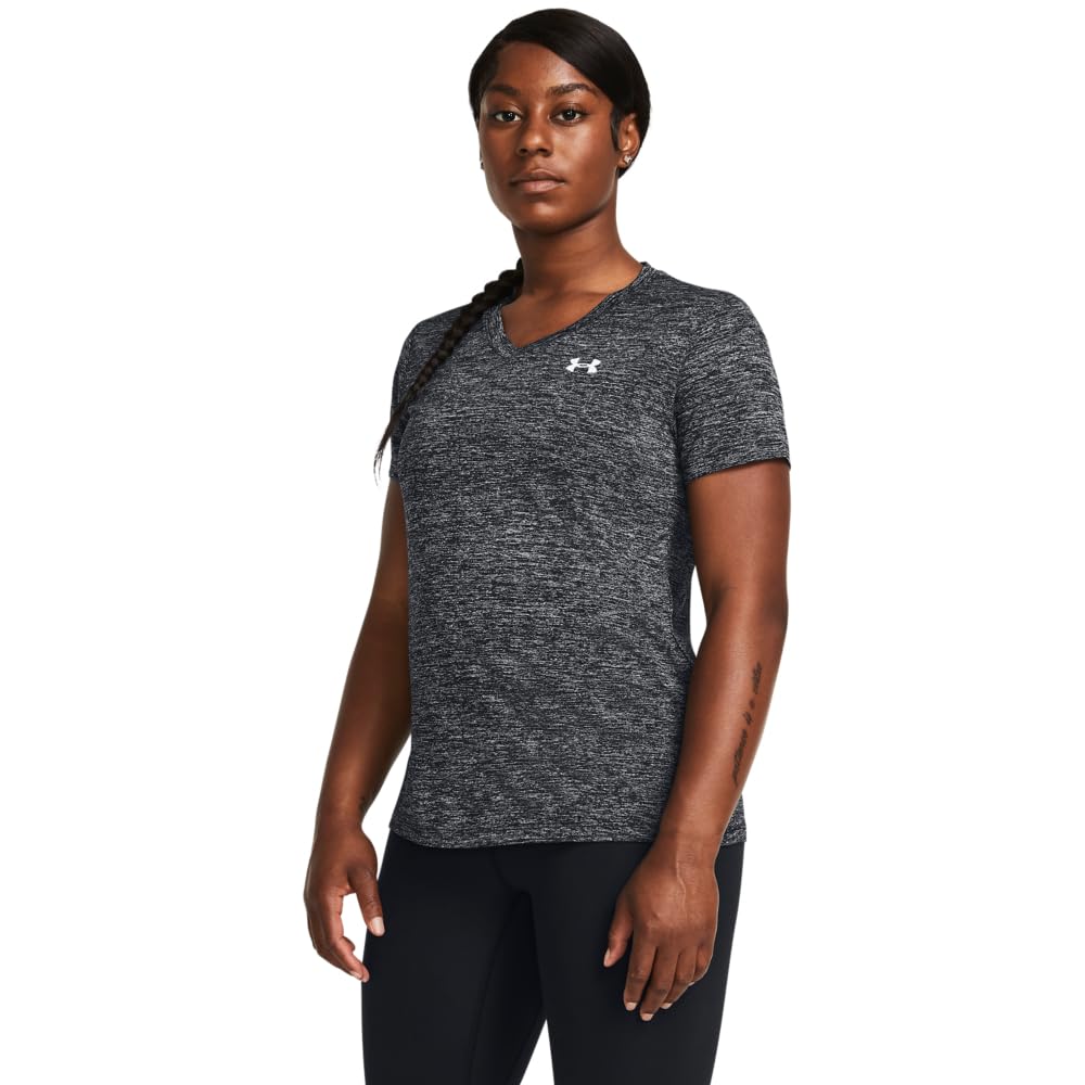 Under Armour Women's Tech Twist V Neck Short Sleeve T-Shirt