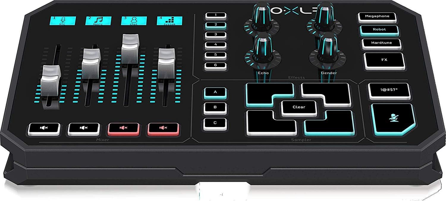 TC-Helicon GoXLR Revolutionary Online Broadcaster Platform with 4-Channel Mixer, Motorized Faders, Sound Board and Vocal Effects, Officially Supported on Windows