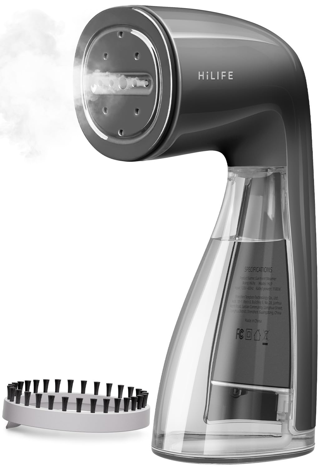 HiLIFE Steamer for Clothes, Portable Handheld Design, 240ml Big Capacity, 700W, Strong Penetrating Steam, Removes Wrinkle, for Home, Office and Travel(ONLY FOR 120V) (Olive Green)