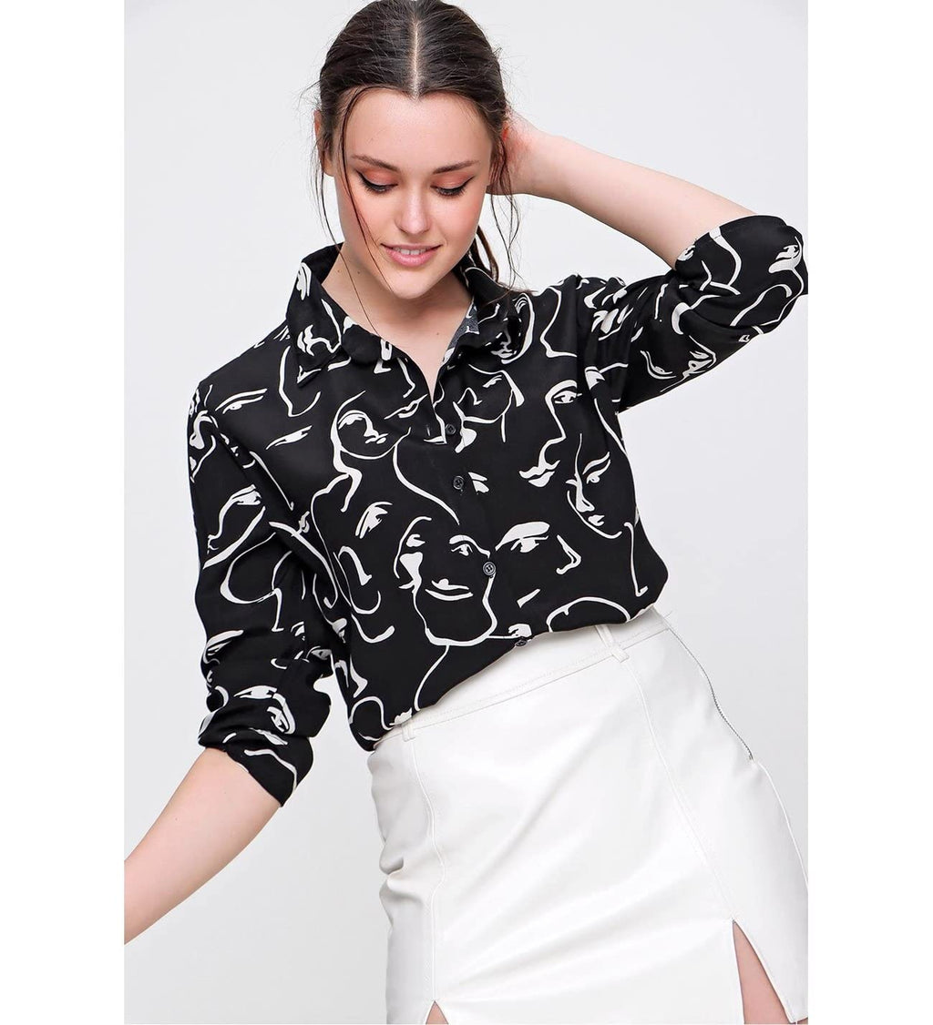 Blouses for Women Fashion, Long Sleeve Button Down Shirts Dressy Casual Tops