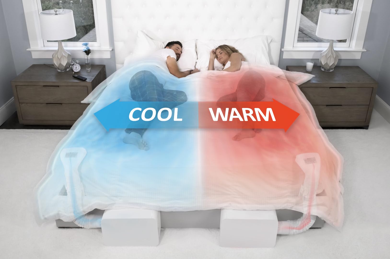 BedJet 3 Climate Comfort for Beds, Cooling Fan + Heating Air Bundle with Cloud Sheet (Queen/Full Size Sheet)