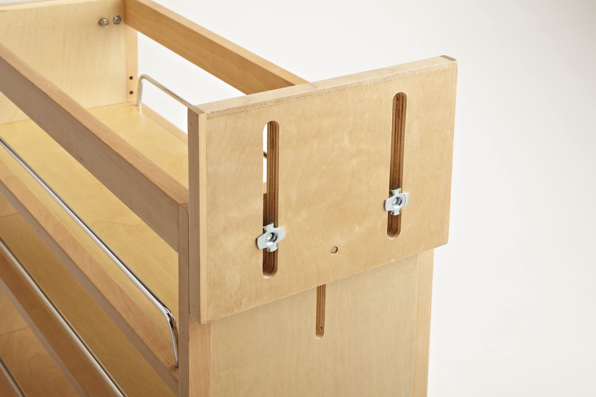 Rev-A-Shelf Wood Base Cabinet Knife Block Pullout Organizer w/Soft-Close
