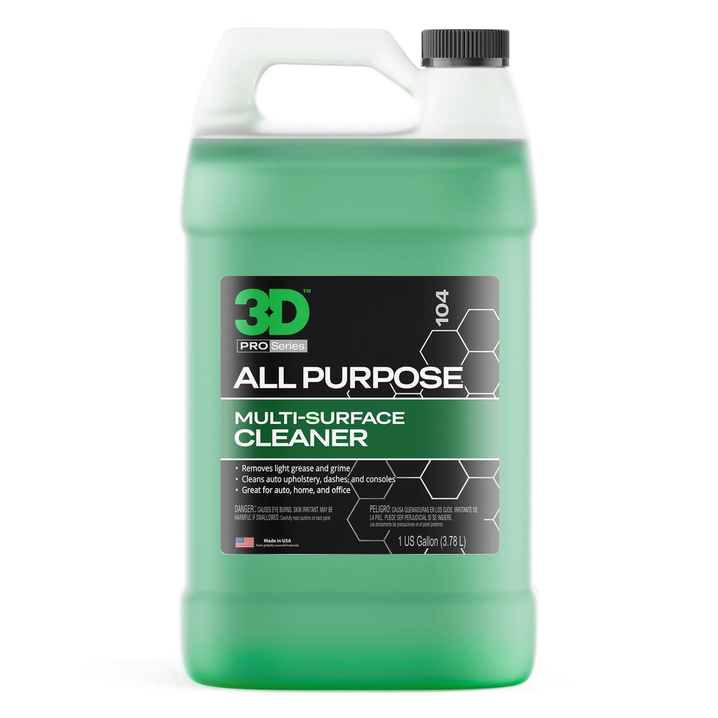 3D All Purpose Cleaner – High-Performance Interior & Exterior Car Cleaner for Vinyl, Leather, Plastic, Fabric, Carpet & More - 16 oz