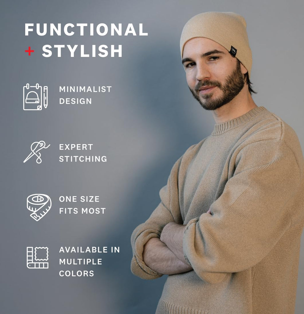Original Beanie Cap - Soft Knit Beanie Hat - Warm and Durable