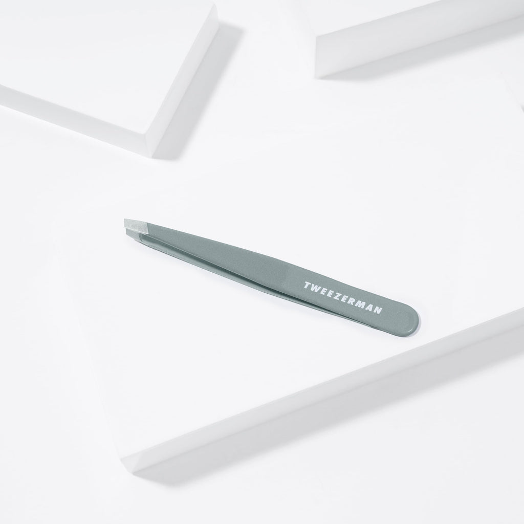 Tweezerman Exclusive 40th Birthday Slant Tweezer - Hair Removal Tweezers, Stainless Steel