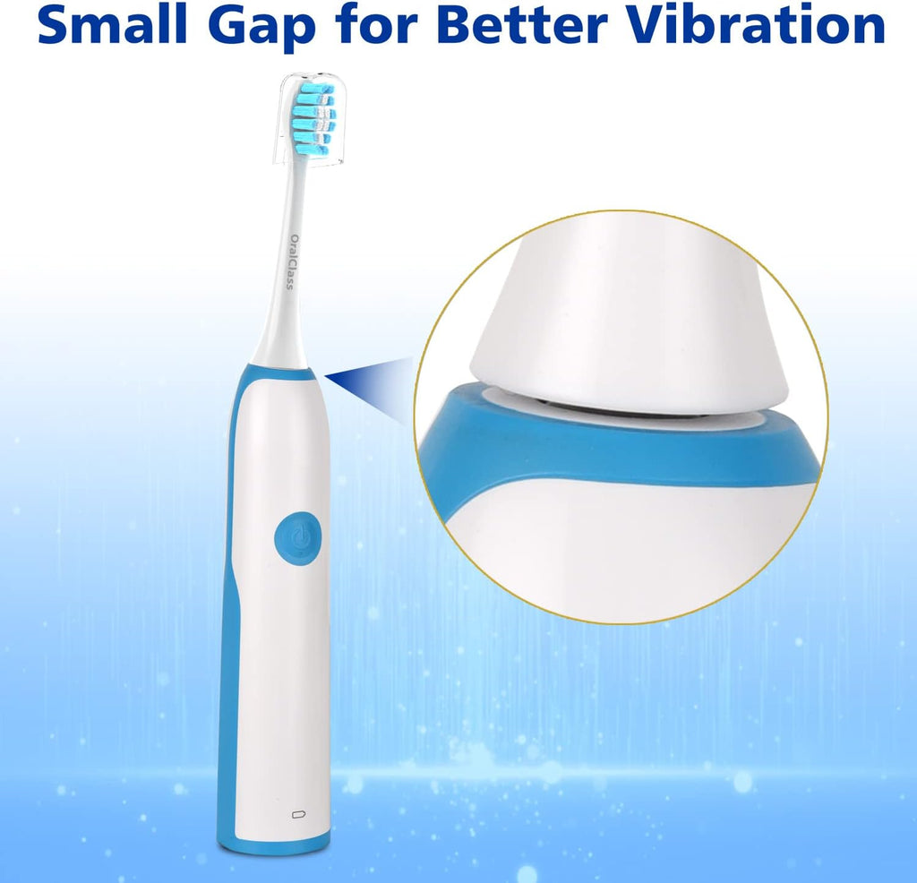 OralClass Replacement Toothbrush Heads for Philips Sonicare Click-on Handles, Medium Soft Electric Brush Heads Refills, 8 Pack