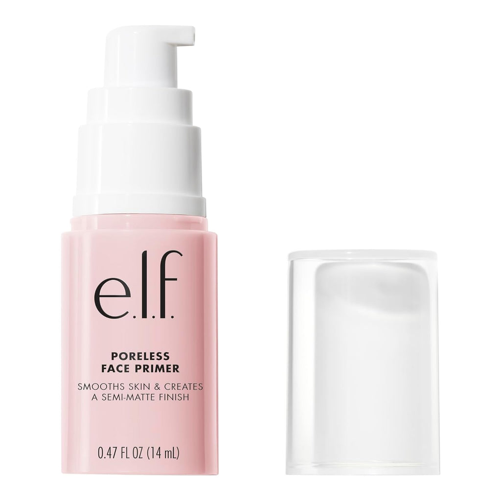 e.l.f. Poreless Face Primer, Skin-Smoothing Matte Makeup Base, Minimizes Pores & Fine Lines, Long-Lasting Foundation Primer with Tea Tree & Vitamins A & E, Vegan & Cruelty-Free
