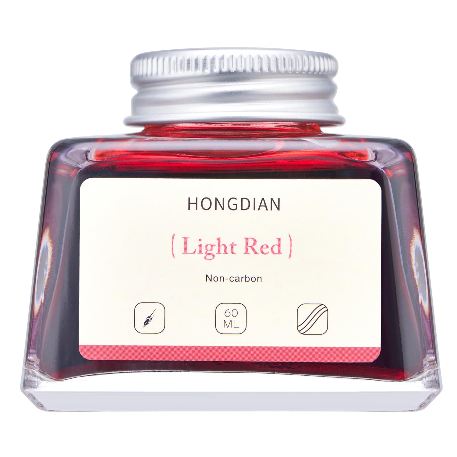 Asvine Hongdian Fountain Pen Bottled Ink Black, 60ml Fountain Pen Bottled Ink, Non Carbon