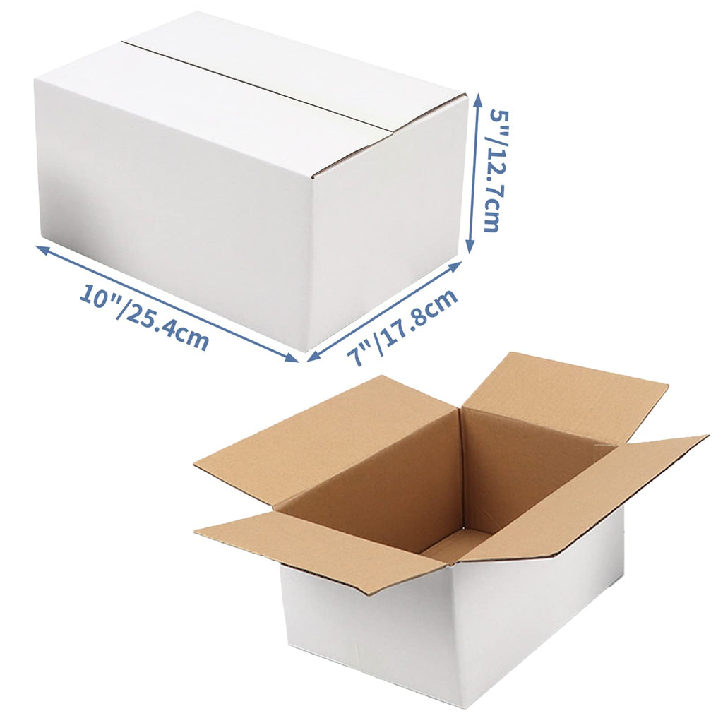 Hoikwo 40 Pack 4x4x2 Shipping Boxes for Small Business, Black Packaging Cardboard Boxes, Moving Mailing Packing Box