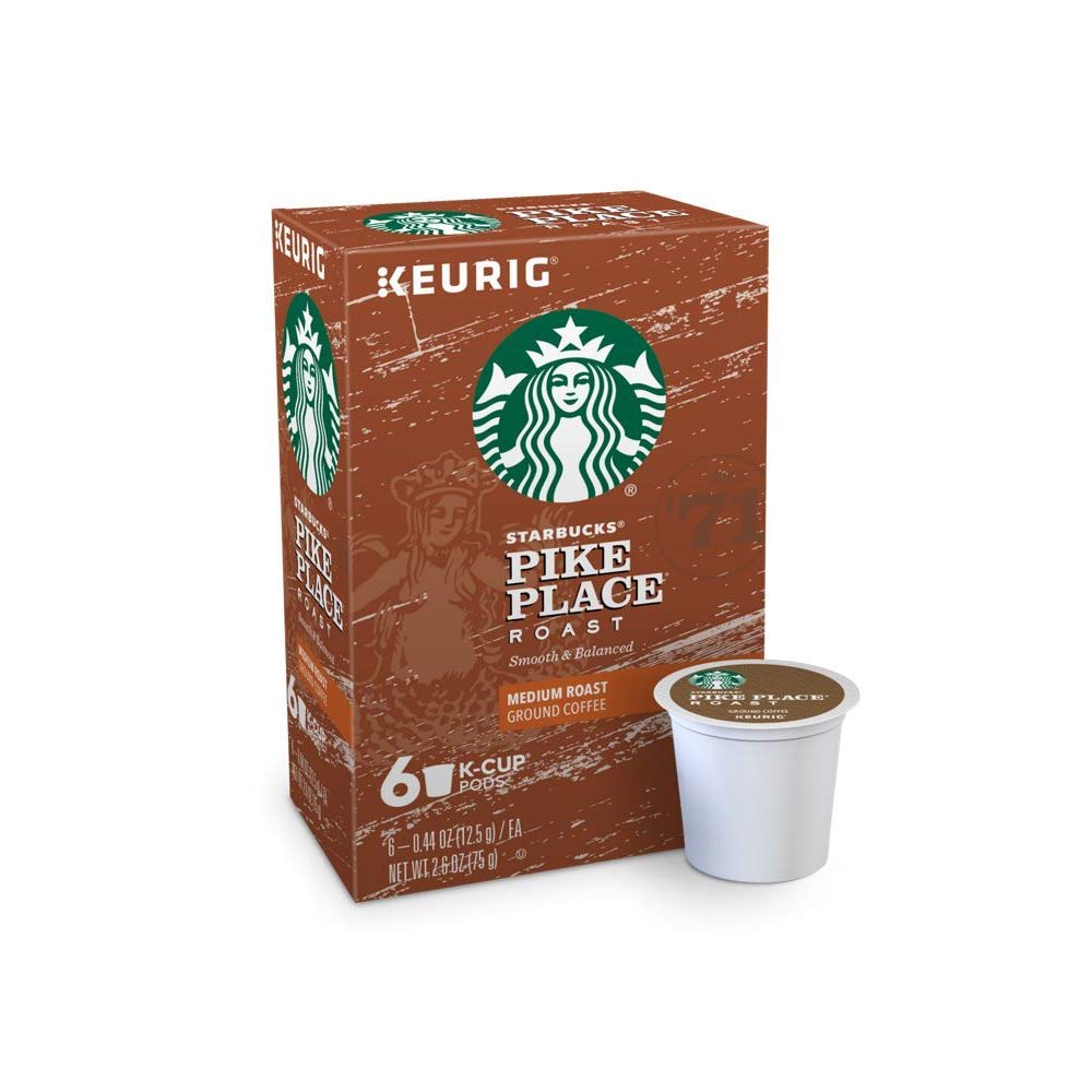 Starbucks Coffee K-Cup Variety Pack, 1 Cinnamon Dolce, 1 Hazelnut, 1 Mocha, 1 Cr�me Brulee, 1 Maple Pecan, 1 Caramel, 10 CT K-Cups, 1 CT