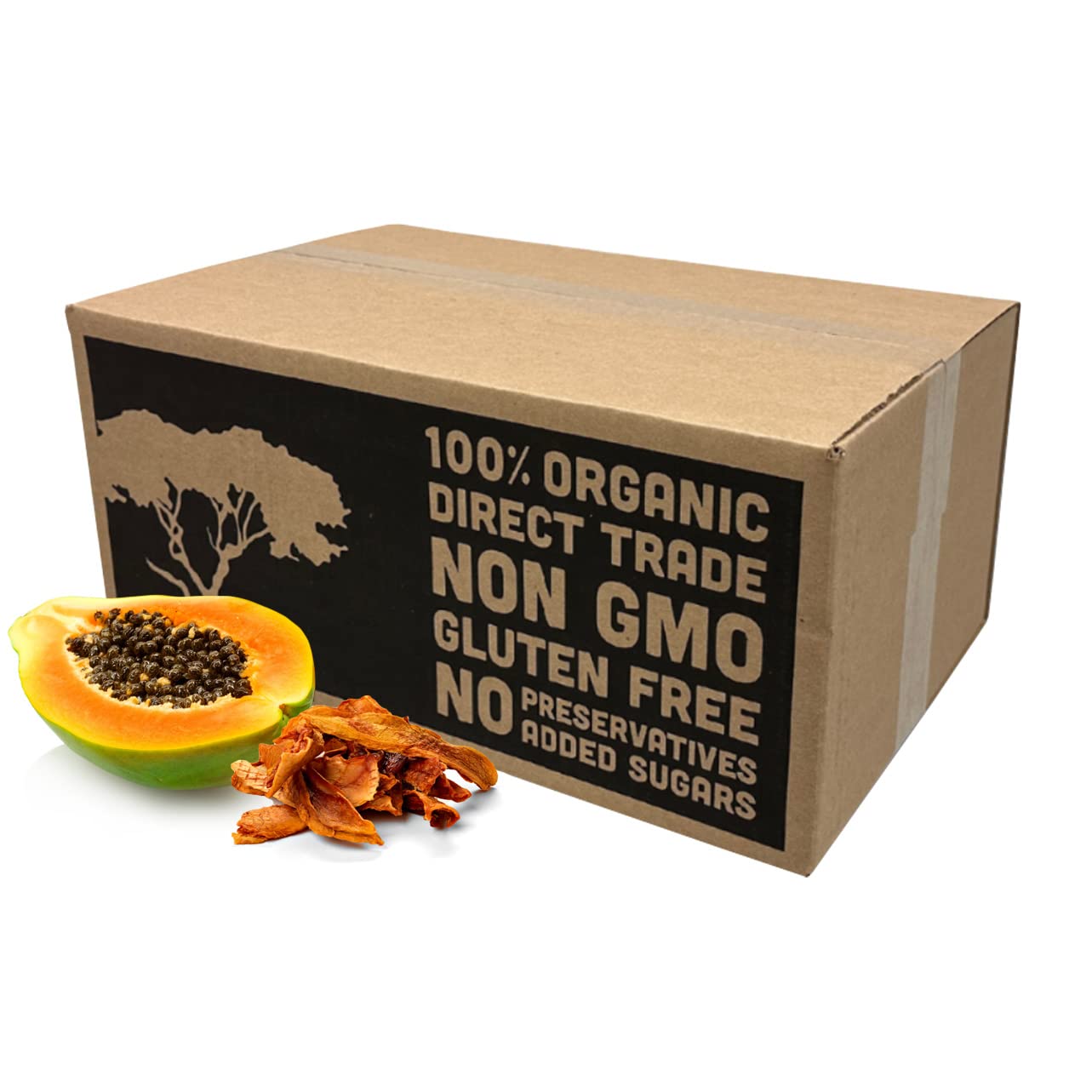 Mavuno Harvest Organic Dried Fruit Variety Pack | Dried Mango, Papaya, Pineapple, Banana, Jackfruit, & Tropical Mix | Healthy, Vegan, No Sugar Added, Non GMO Snacks for Kids & Adults | 2 Ounce, 6 Pack