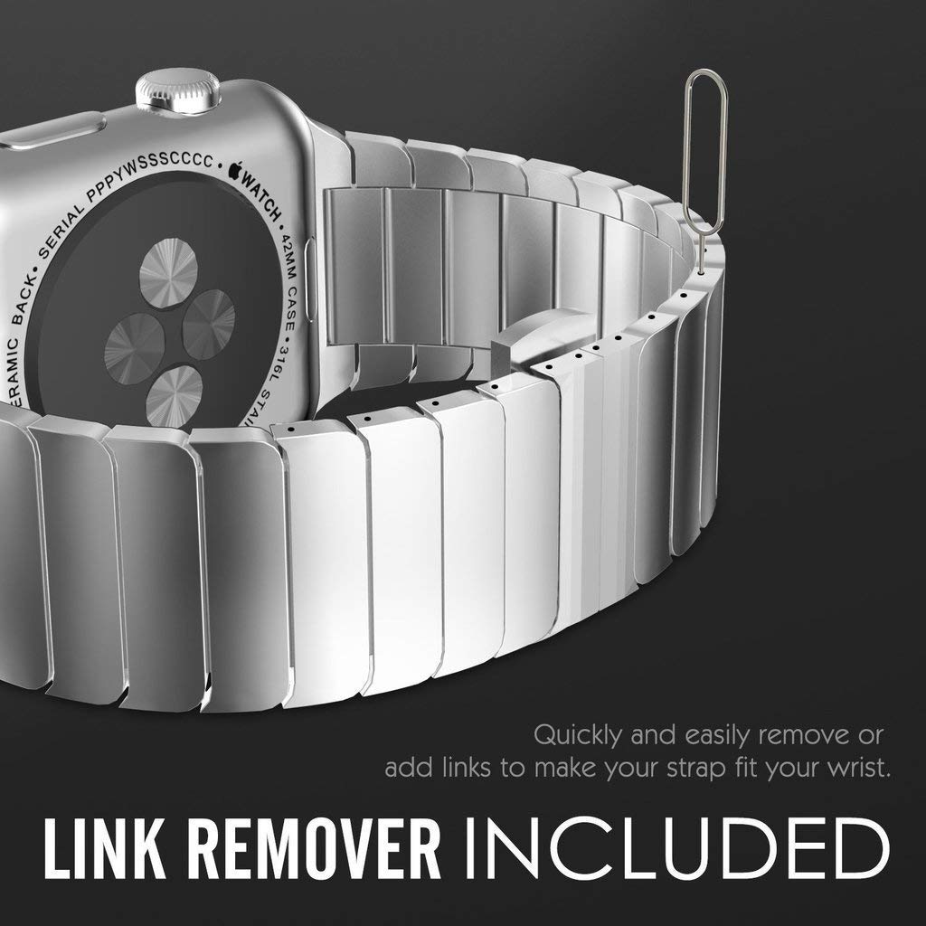 NewWays Titanium & Stainless Steel Link Bracelet for Apple Watch Band Ultra 3 2 1 Band 49mm Series11 10 46mm 42mm 45mm 44mm 41mm 40mm 38mm Series 3-11