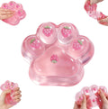 Oversized 𝟱 Inch Pink Cat Paw Squishy Toy/Strawberry Decor Taba Squishy Cat Paw/Soft Silicone Taba Squishy Paw Stress Relief Fidget Toy/Cute Desktop Ornament for Adults/Ideal Gift for Office & Study