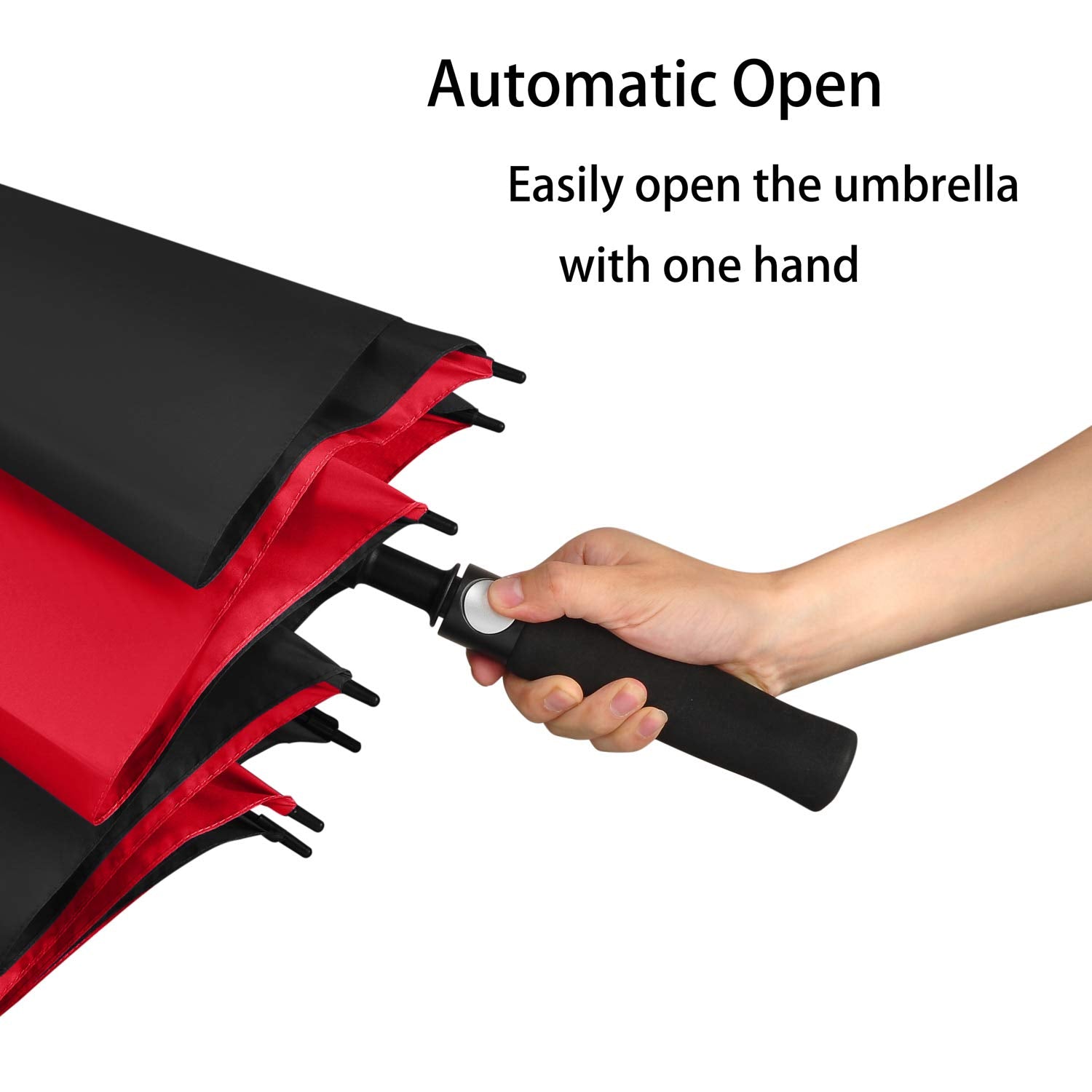 ACEIken Golf Umbrella Large 58/62/68 Inch Automatic Open Golf Umbrella Extra Large Oversize Double Canopy Vented Umbrella Windproof Waterproof for Men and Women