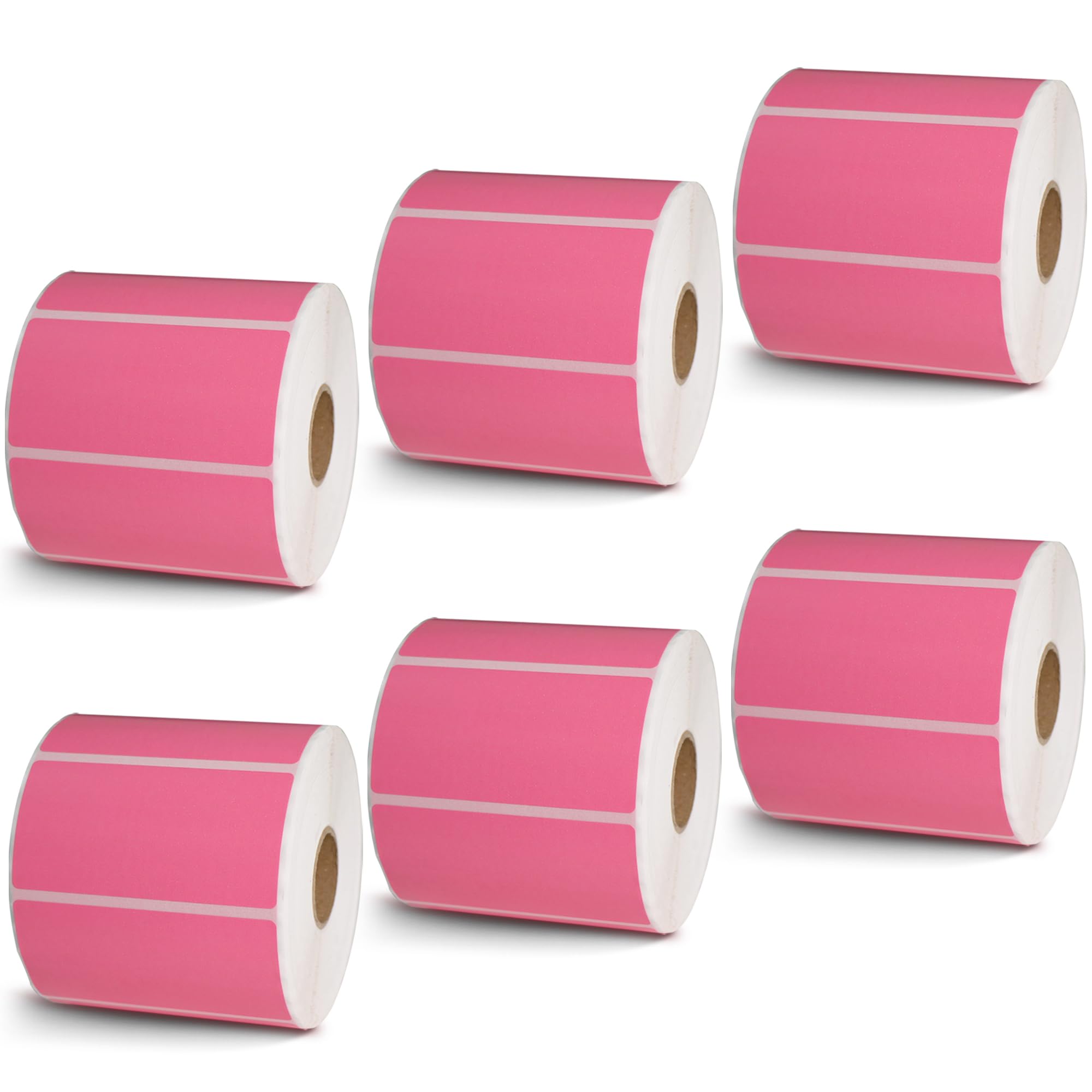 BETCKEY - 1" x 0.5" Small Labels Compatible with Zebra & Rollo Label Printer, Premium Adhesive & Perforated[Light Blue, 6 Rolls, 14580 Labels]