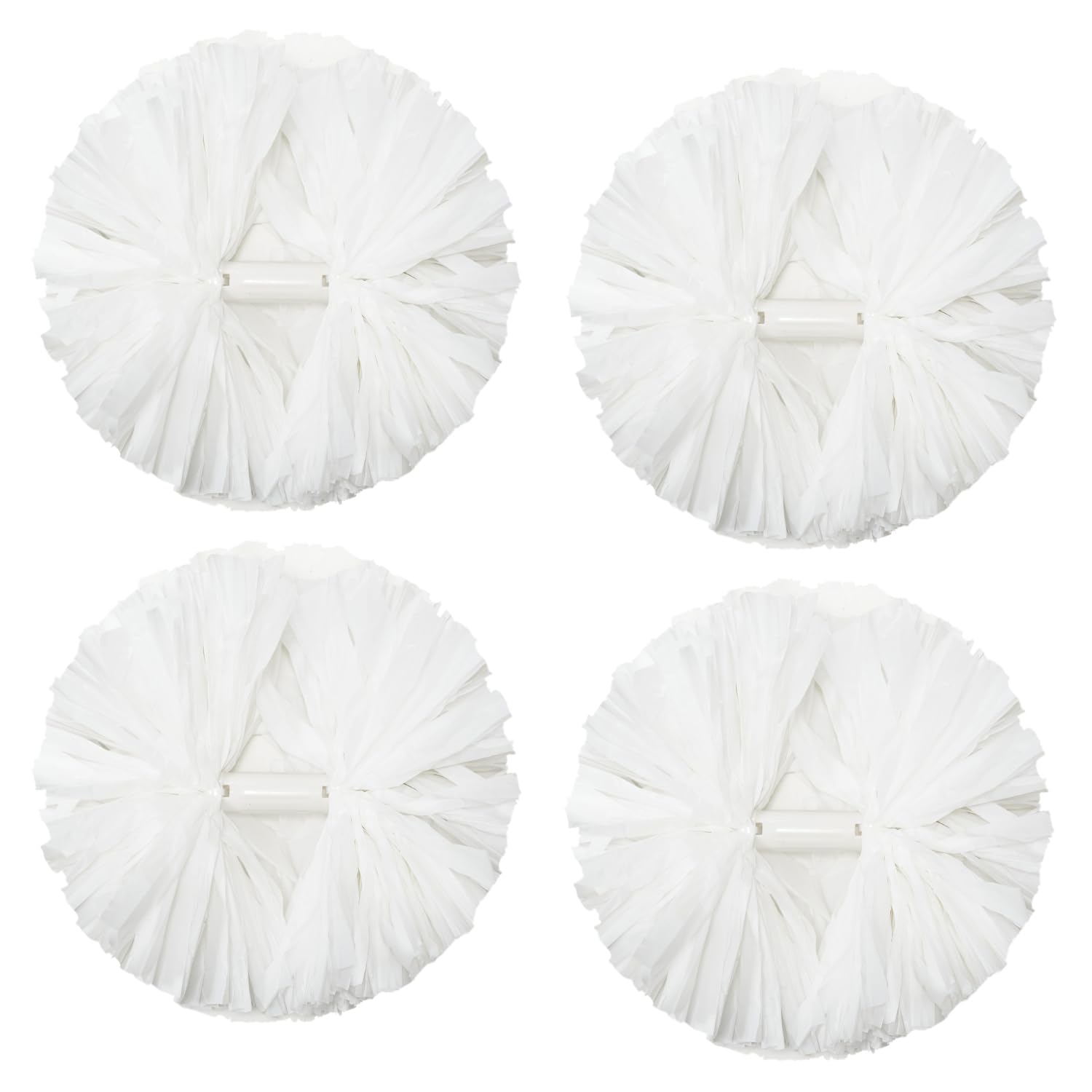 4Pcs Metallic Cheerleading Pom Poms, Creatiee 2 Pair Cheerleader Cheering Squad Pompoms for School Sports Dance Games Team Spirit Cheer
